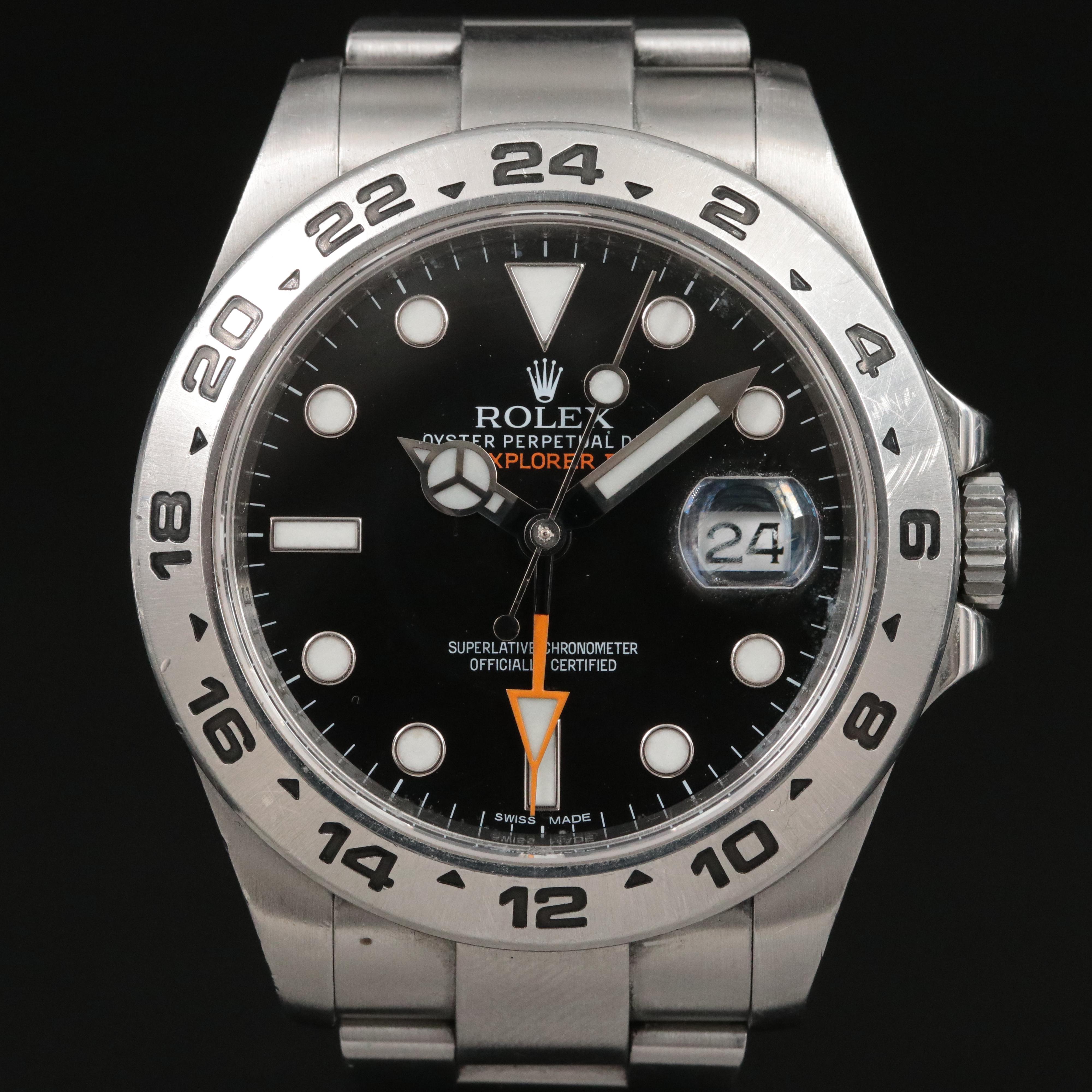 2014 Rolex Explorer II with Black Dial Watch