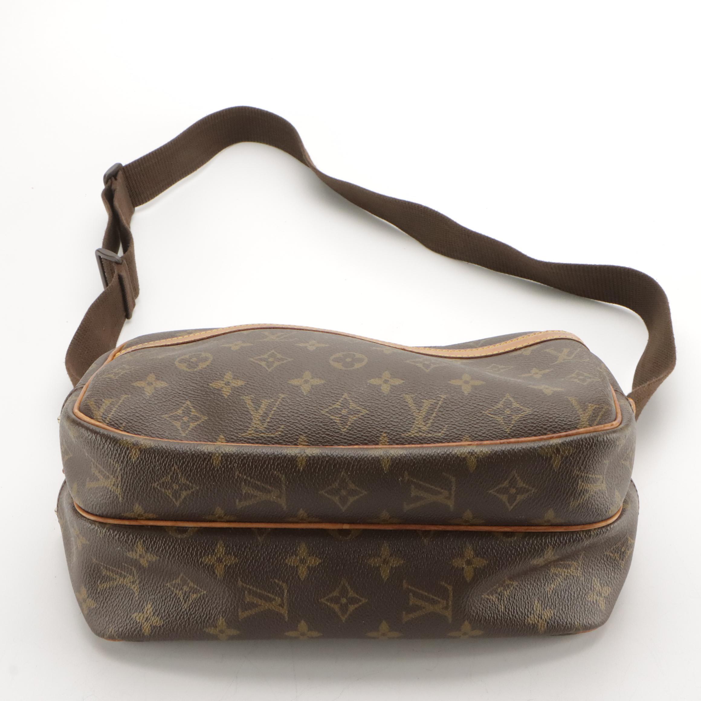 Louis Vuitton Reporter PM Crossbody Bag in Monogram Canvas and Vachetta Leather