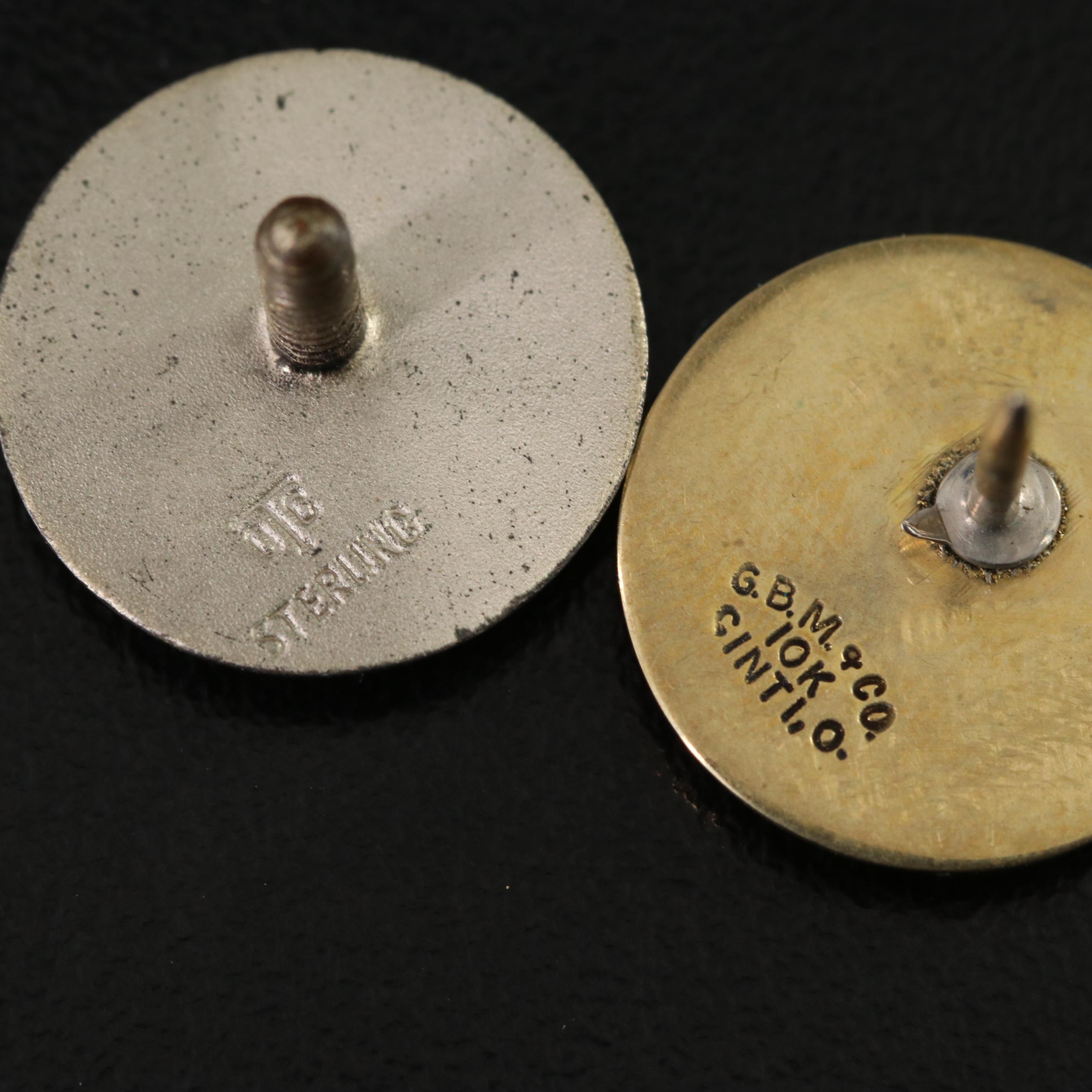 Proctor & Gamble Service Award Pins Including Sterling, 10K and Diamond