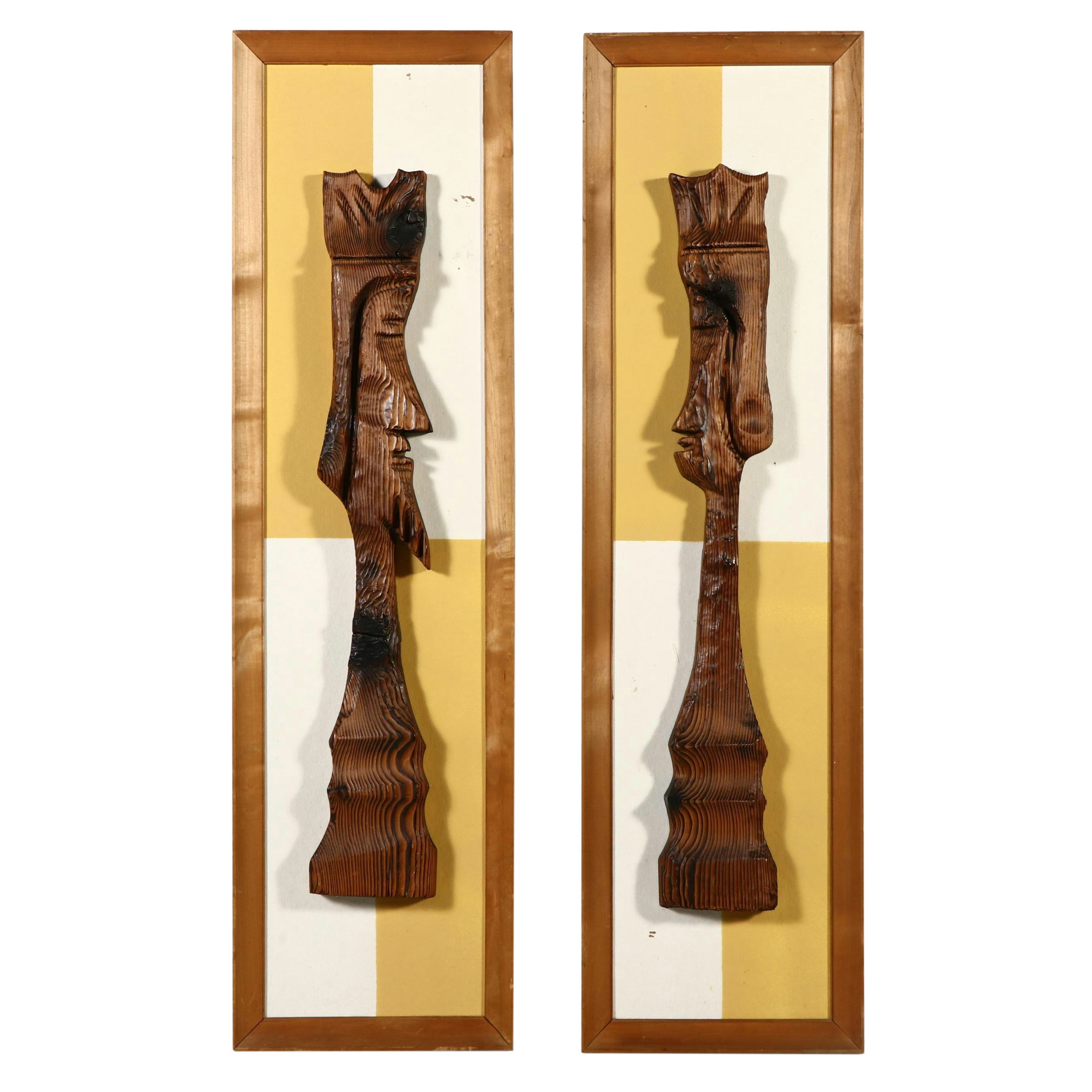 Witco Tropical Style Carvings of a King and Queen, Circa 1965