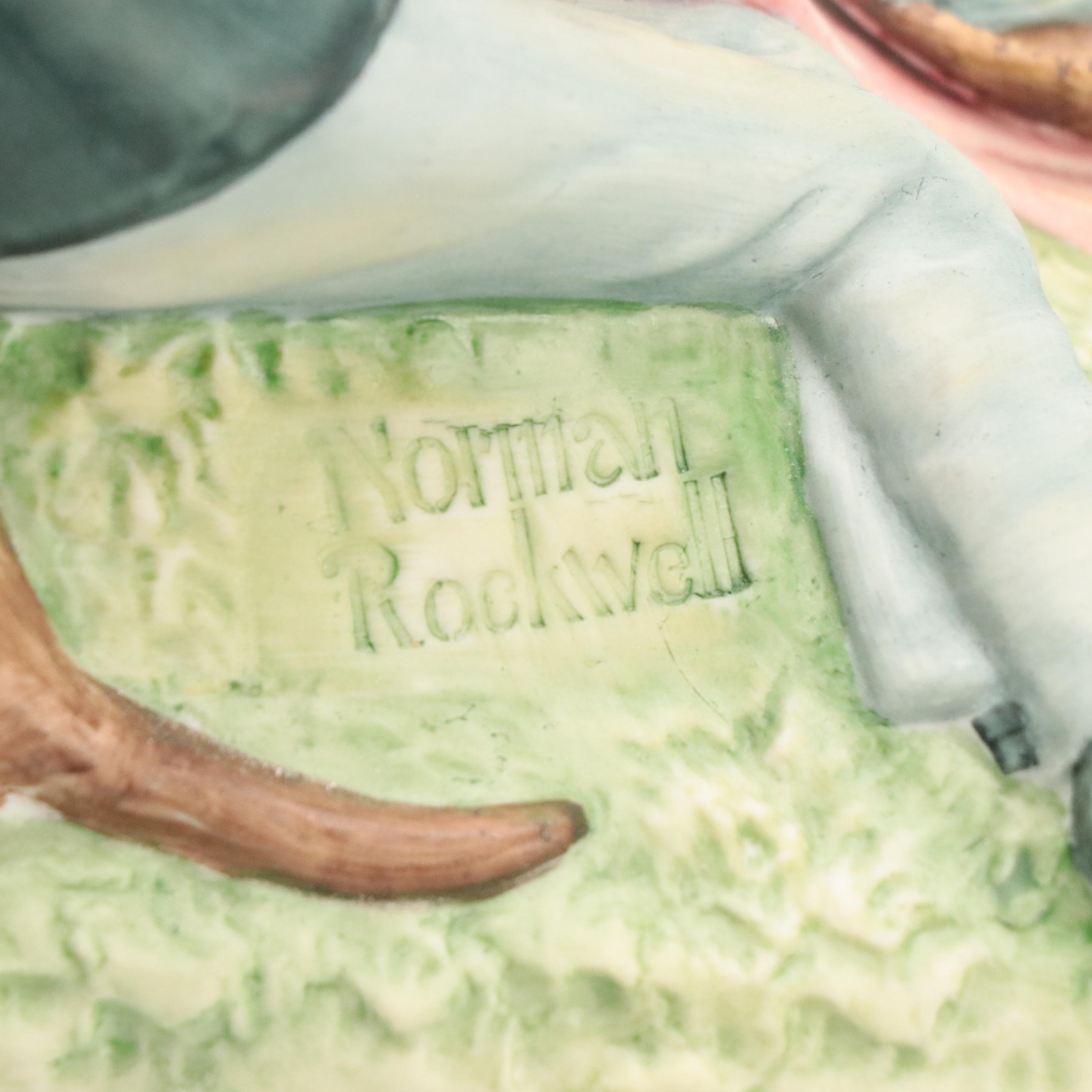 Gorham First Edition "Norman Rockwell's Four Seasons" Porcelain Figurines, 1972