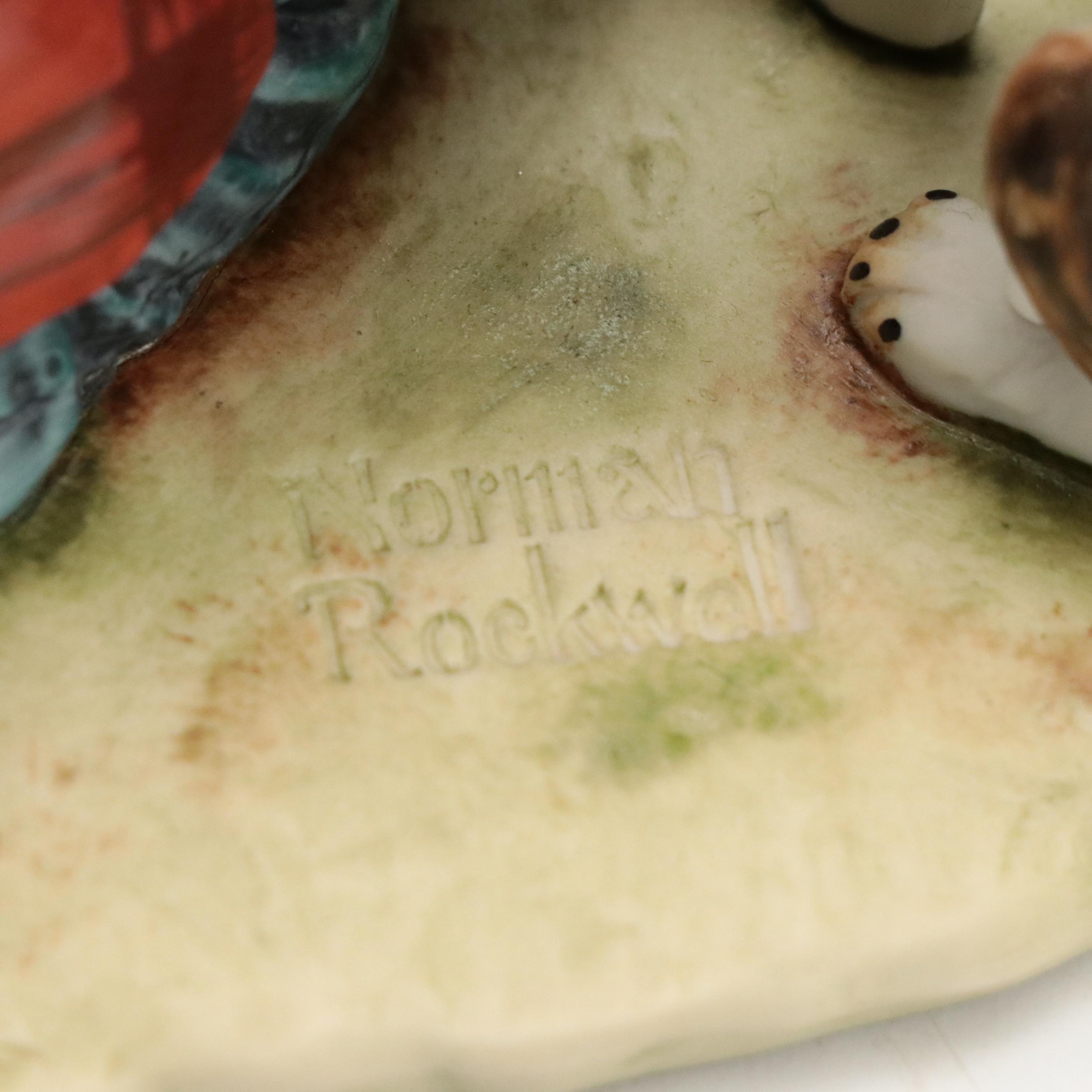 Gorham First Edition "Norman Rockwell's Four Seasons" Porcelain Figurines, 1972