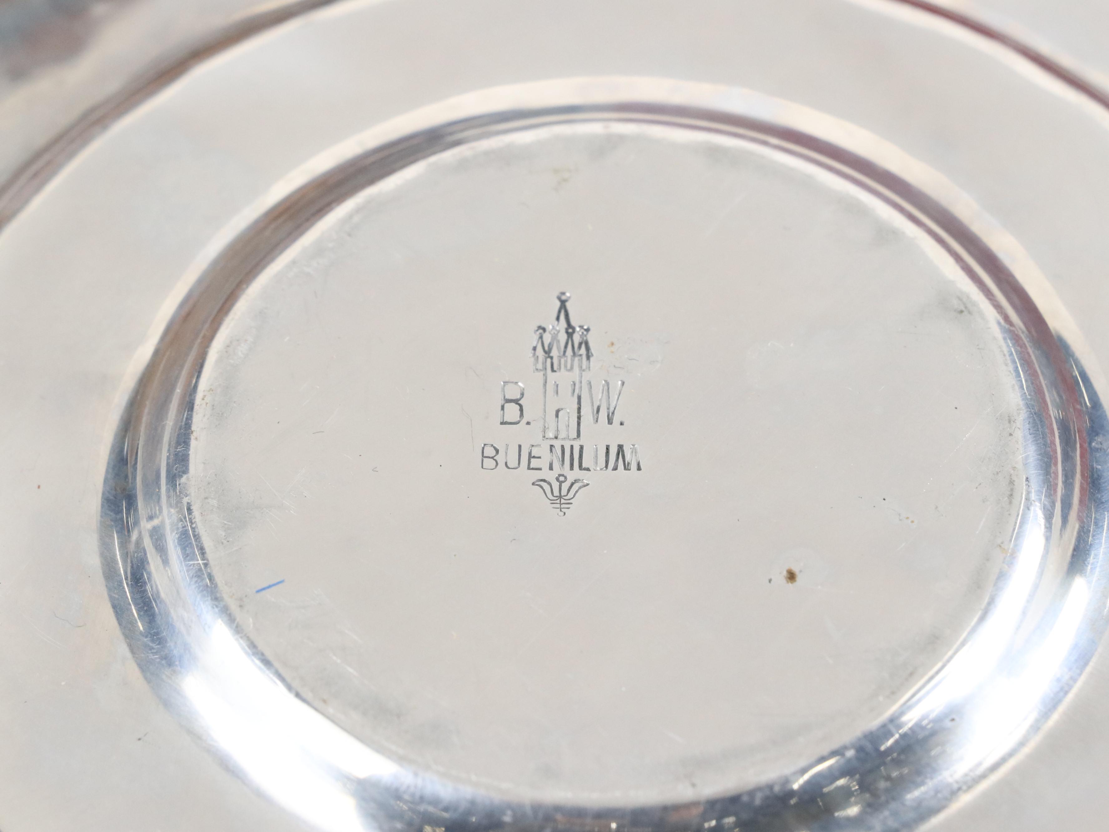 English Silver Plate Coasters with Table Accessories and Rear View Car Mirror