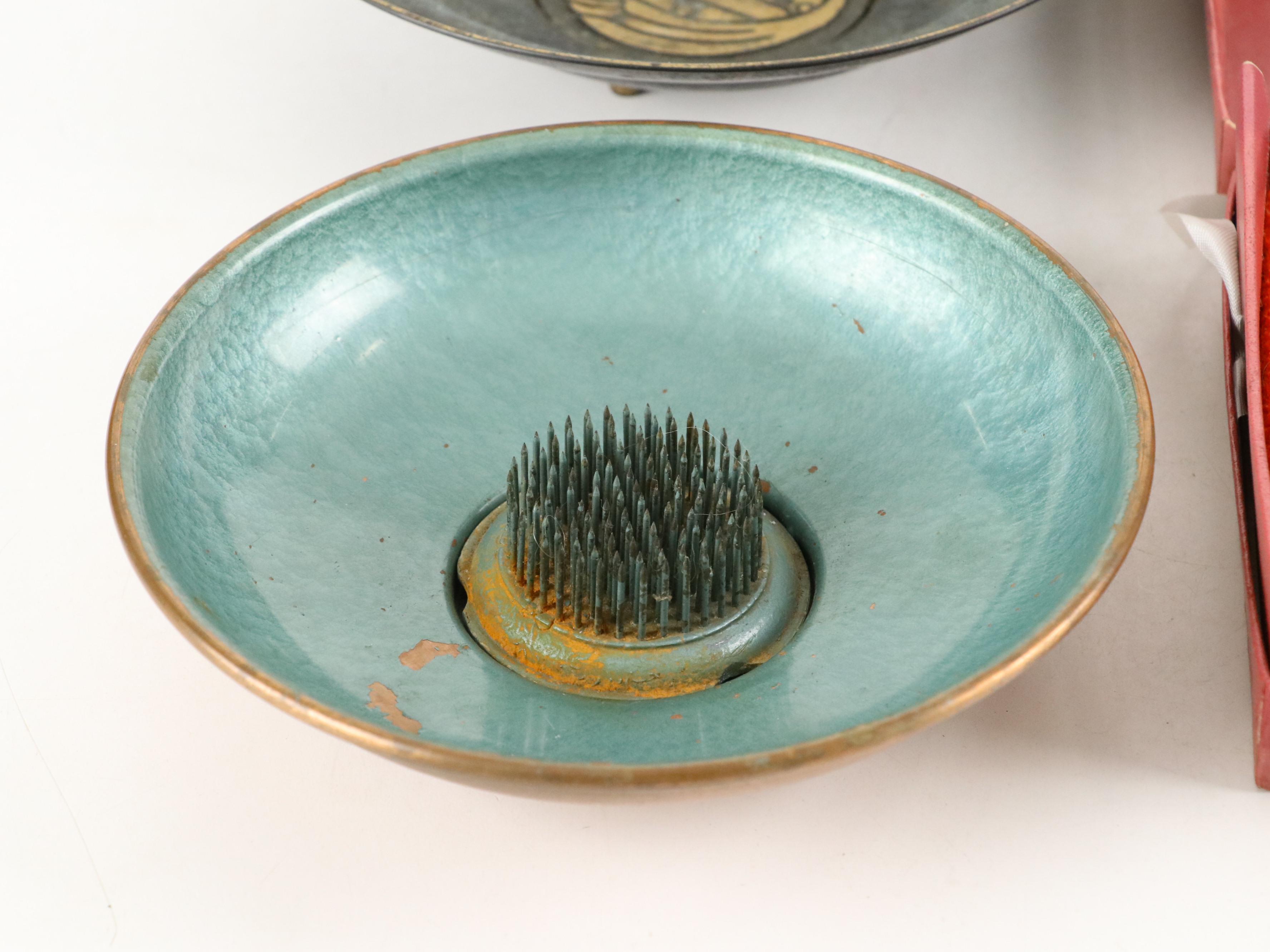 English Silver Plate Coasters with Table Accessories and Rear View Car Mirror