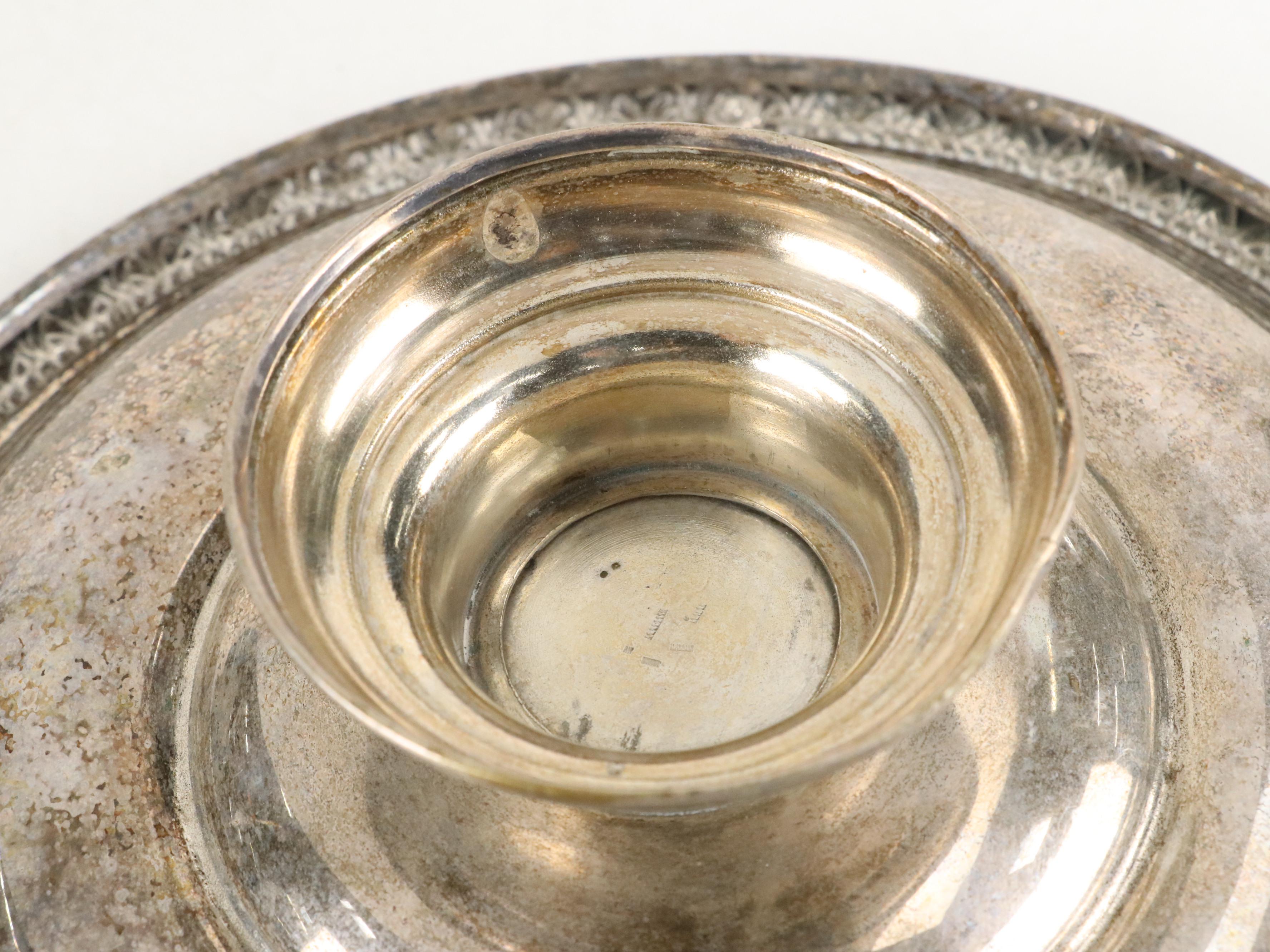 English Silver Plate Coasters with Table Accessories and Rear View Car Mirror