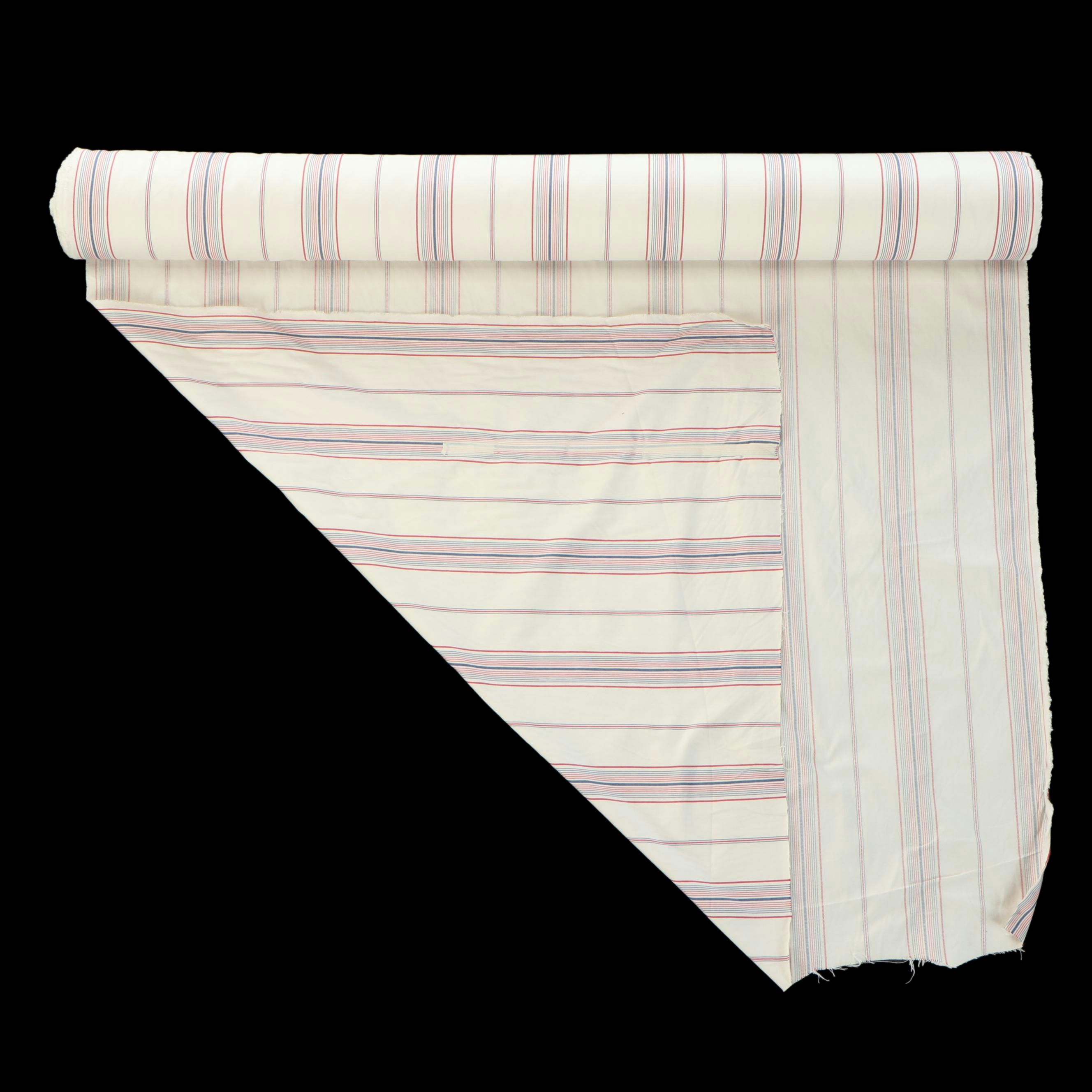 Partial Bolt of Striped Upholstery Fabric
