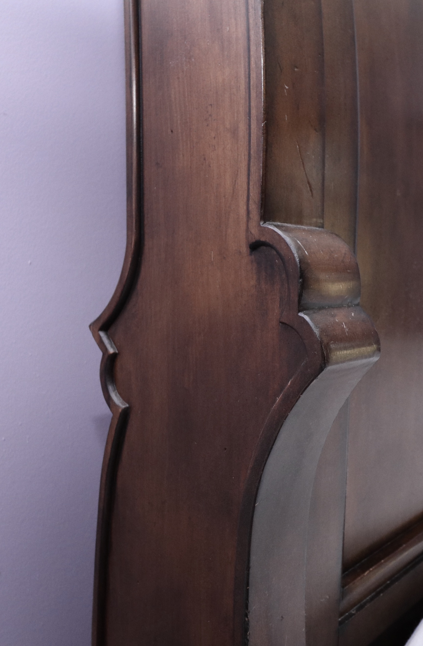 King Size Sleigh Bed Frame, Late 20th/Early 21st Century