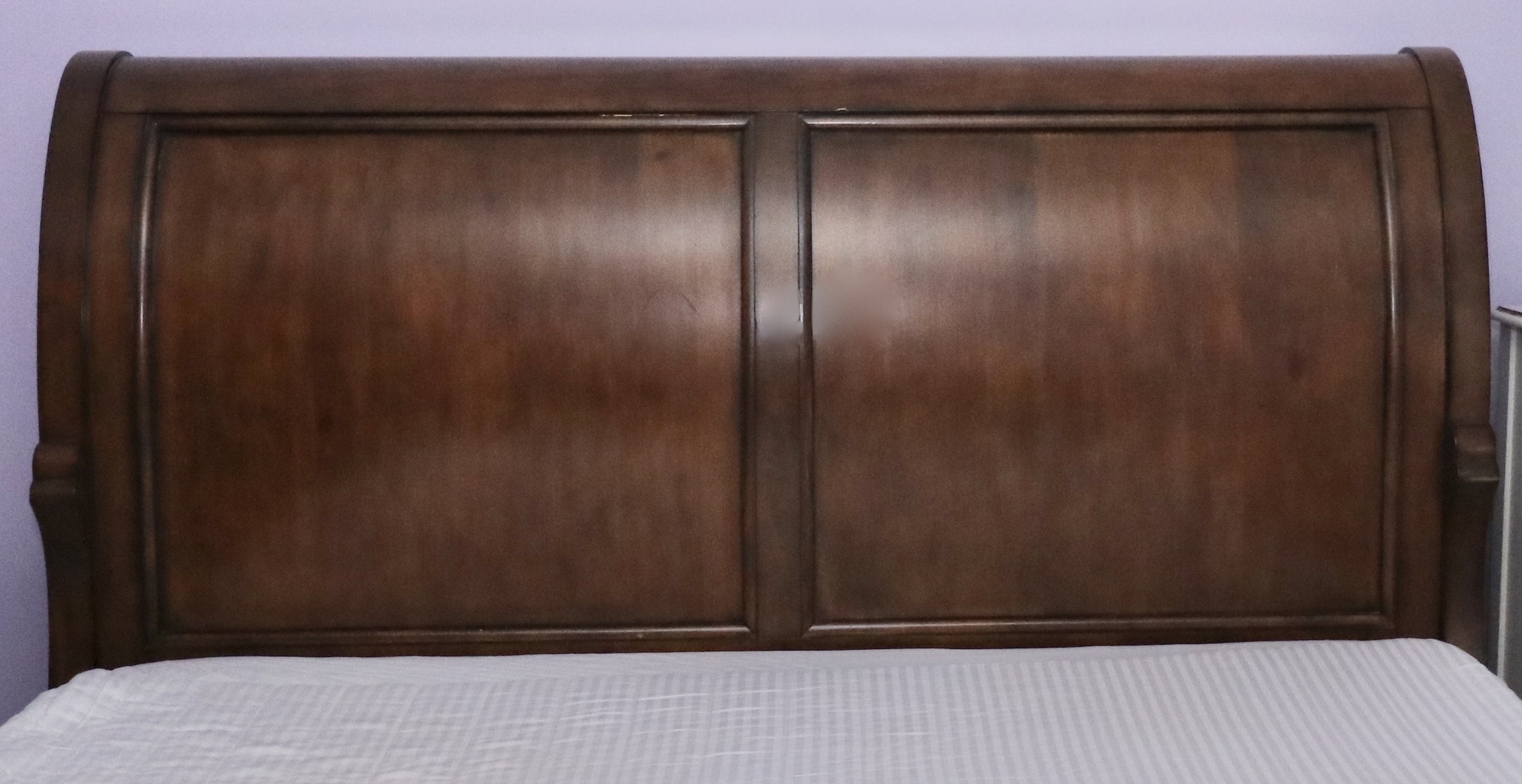 King Size Sleigh Bed Frame, Late 20th/Early 21st Century