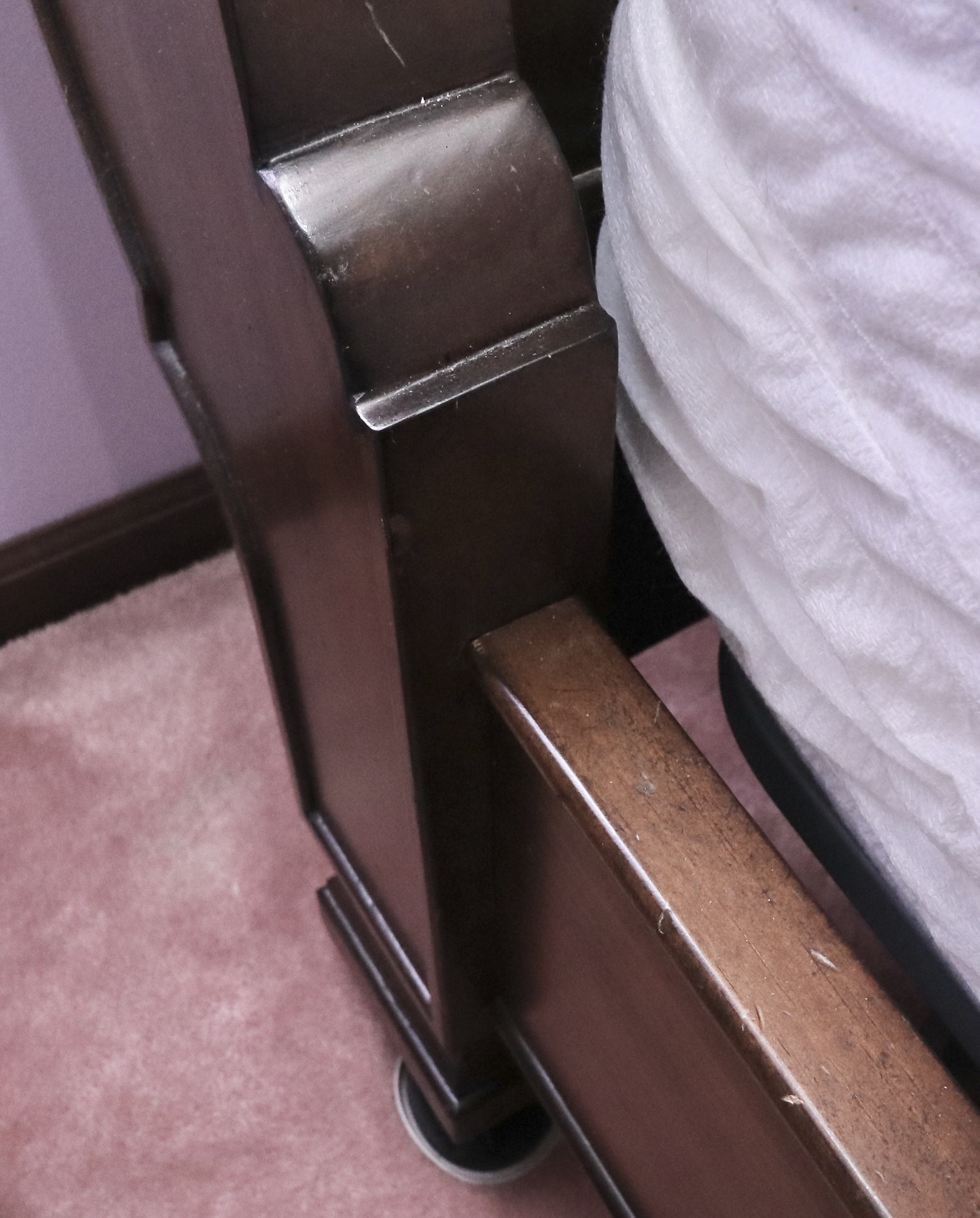 King Size Sleigh Bed Frame, Late 20th/Early 21st Century