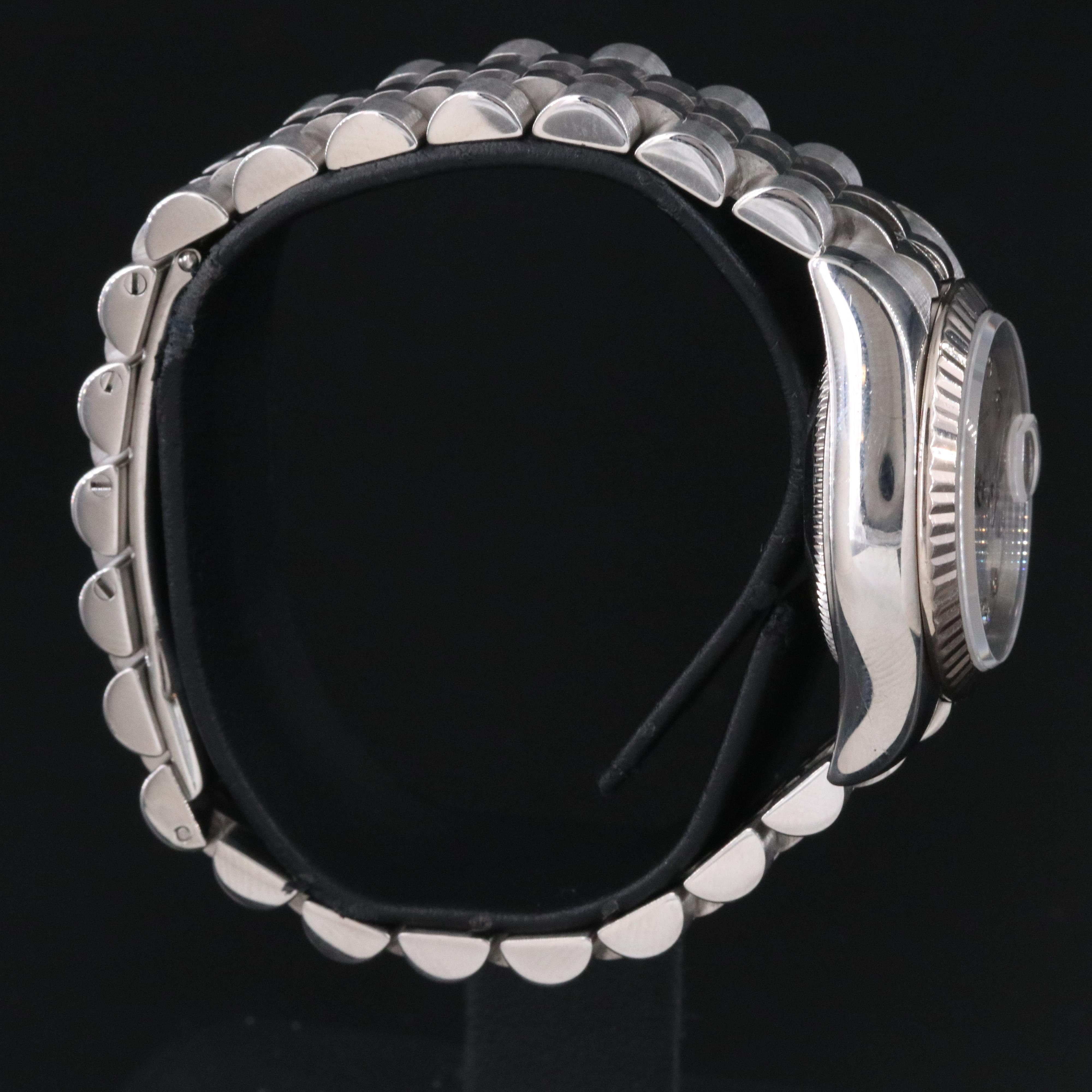 2005 Rolex Datejust 179174 Mother-of-Pearl Diamond Steel Automatic Watch