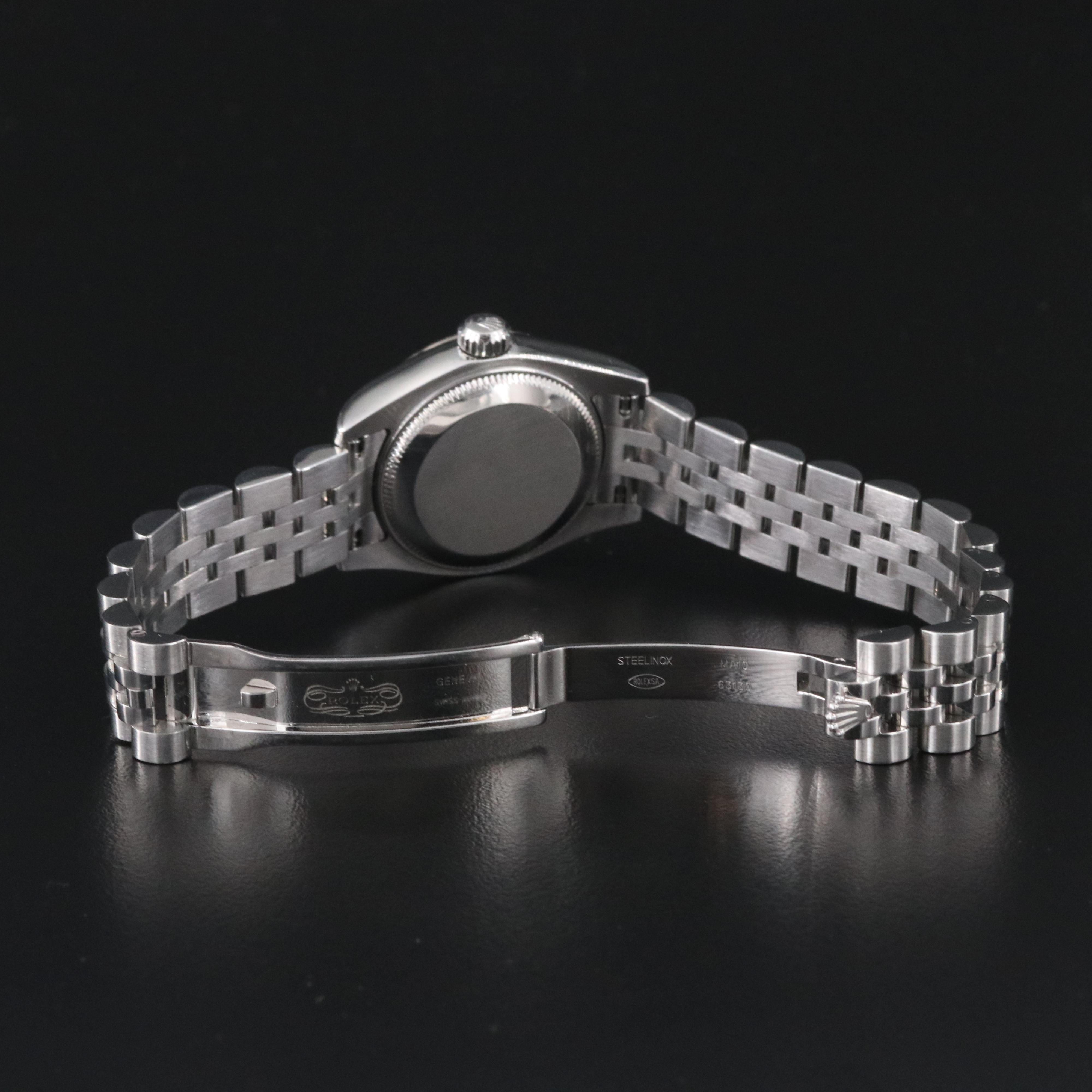 2005 Rolex Datejust 179174 Mother-of-Pearl Diamond Steel Automatic Watch