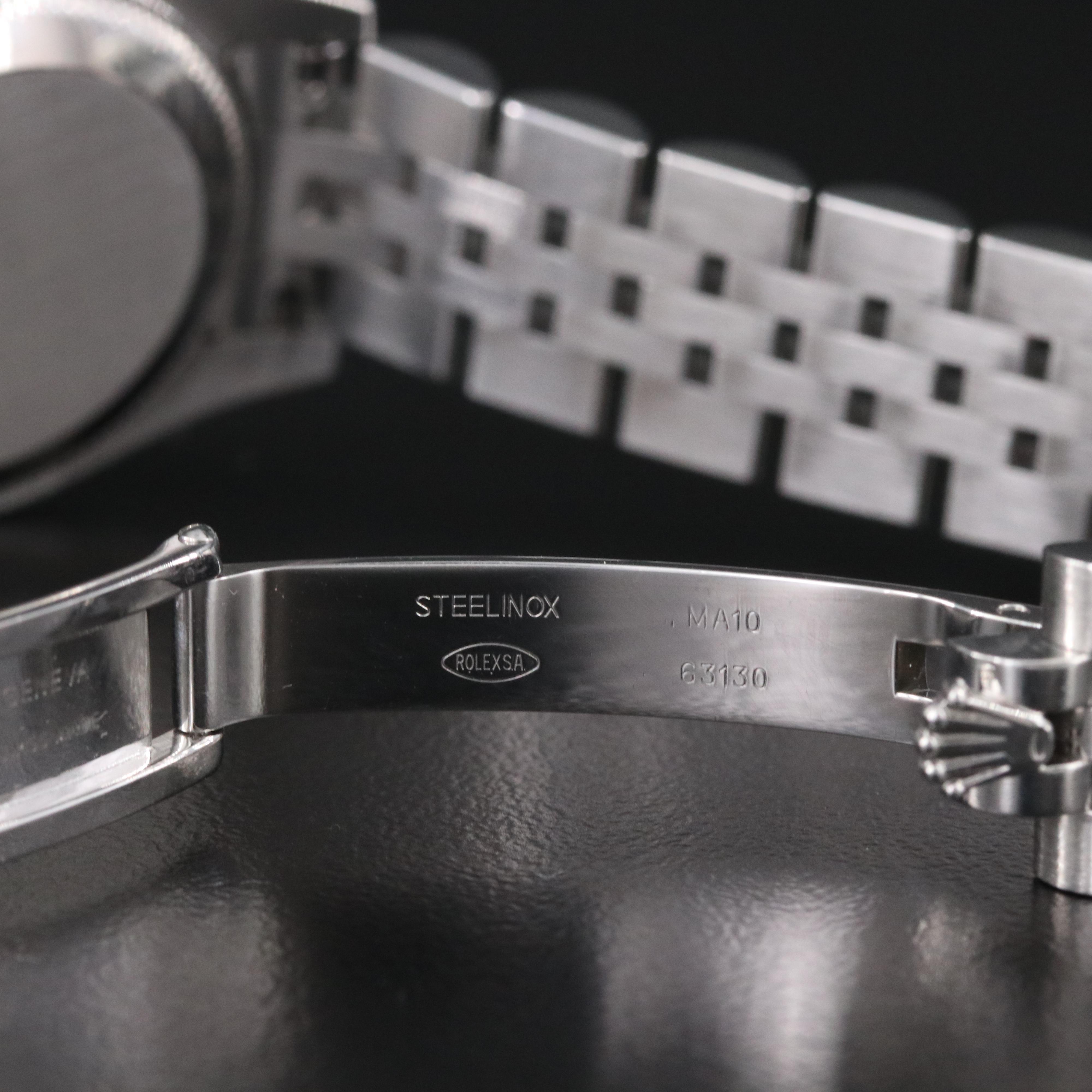 2005 Rolex Datejust 179174 Mother-of-Pearl Diamond Steel Automatic Watch