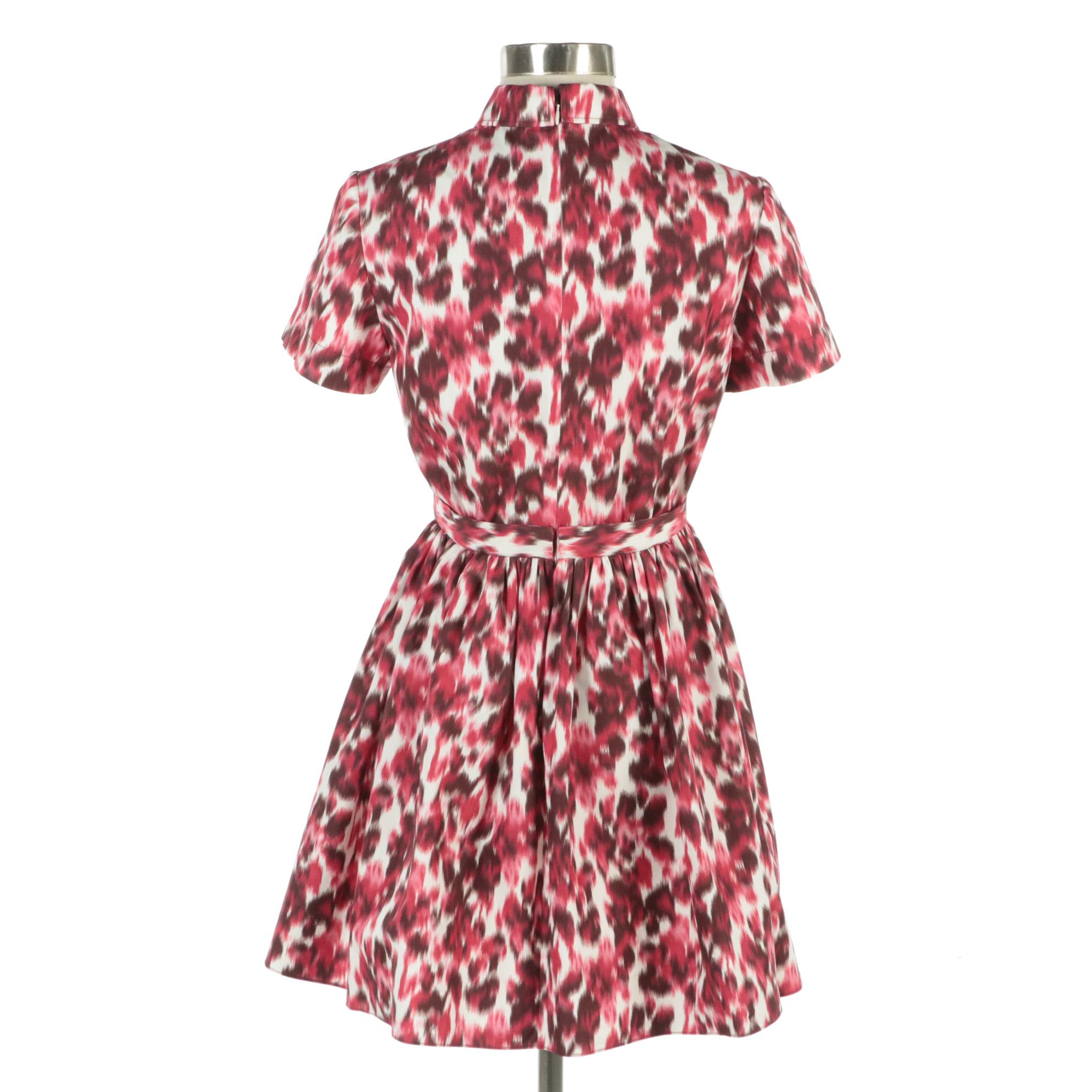 Christian Dior Printed Mid-Length Shirt Dress