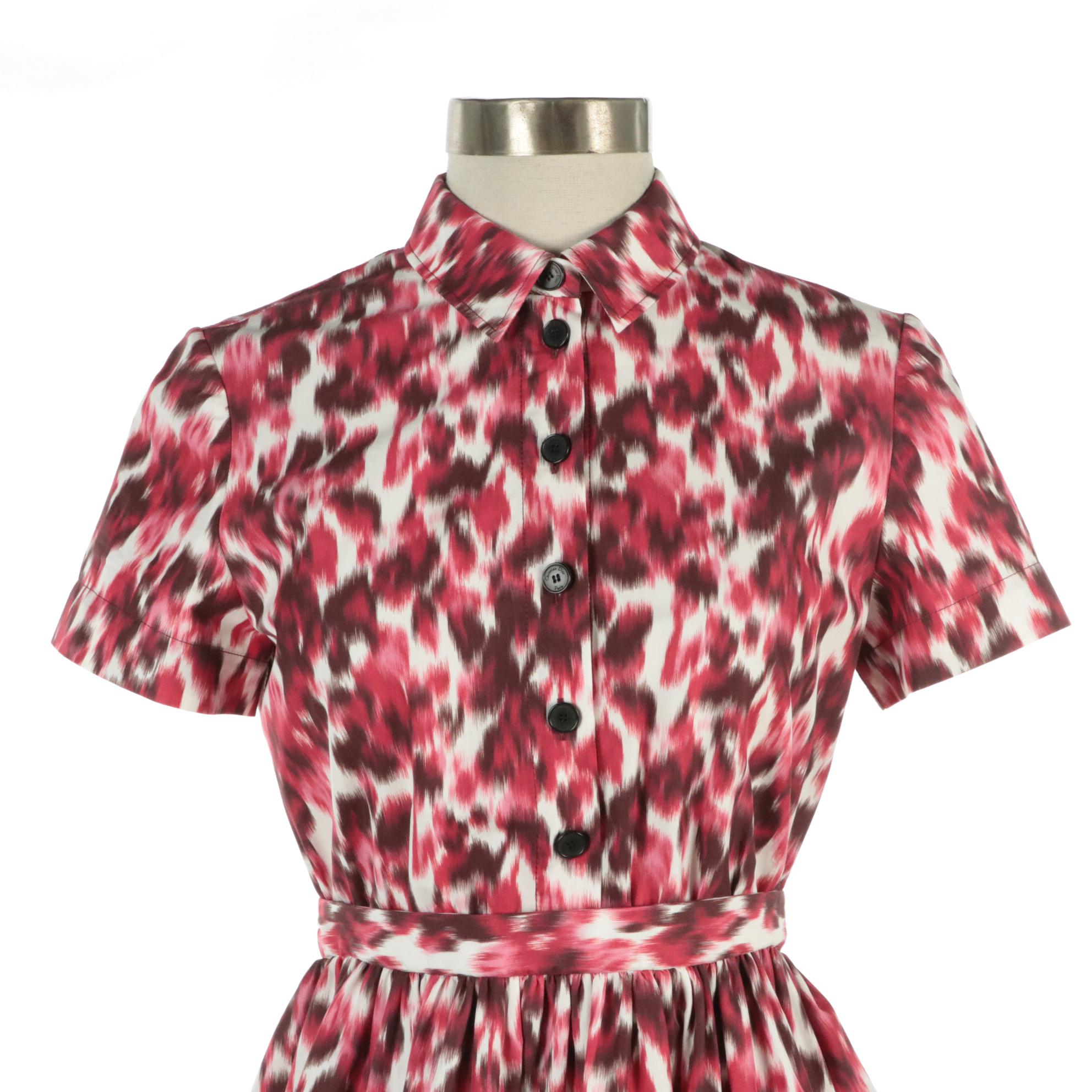 Christian Dior Printed Mid-Length Shirt Dress