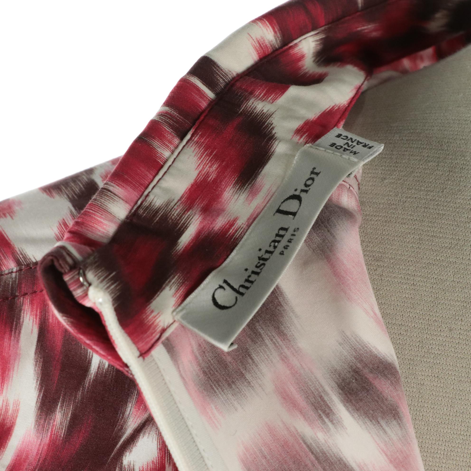 Christian Dior Printed Mid-Length Shirt Dress