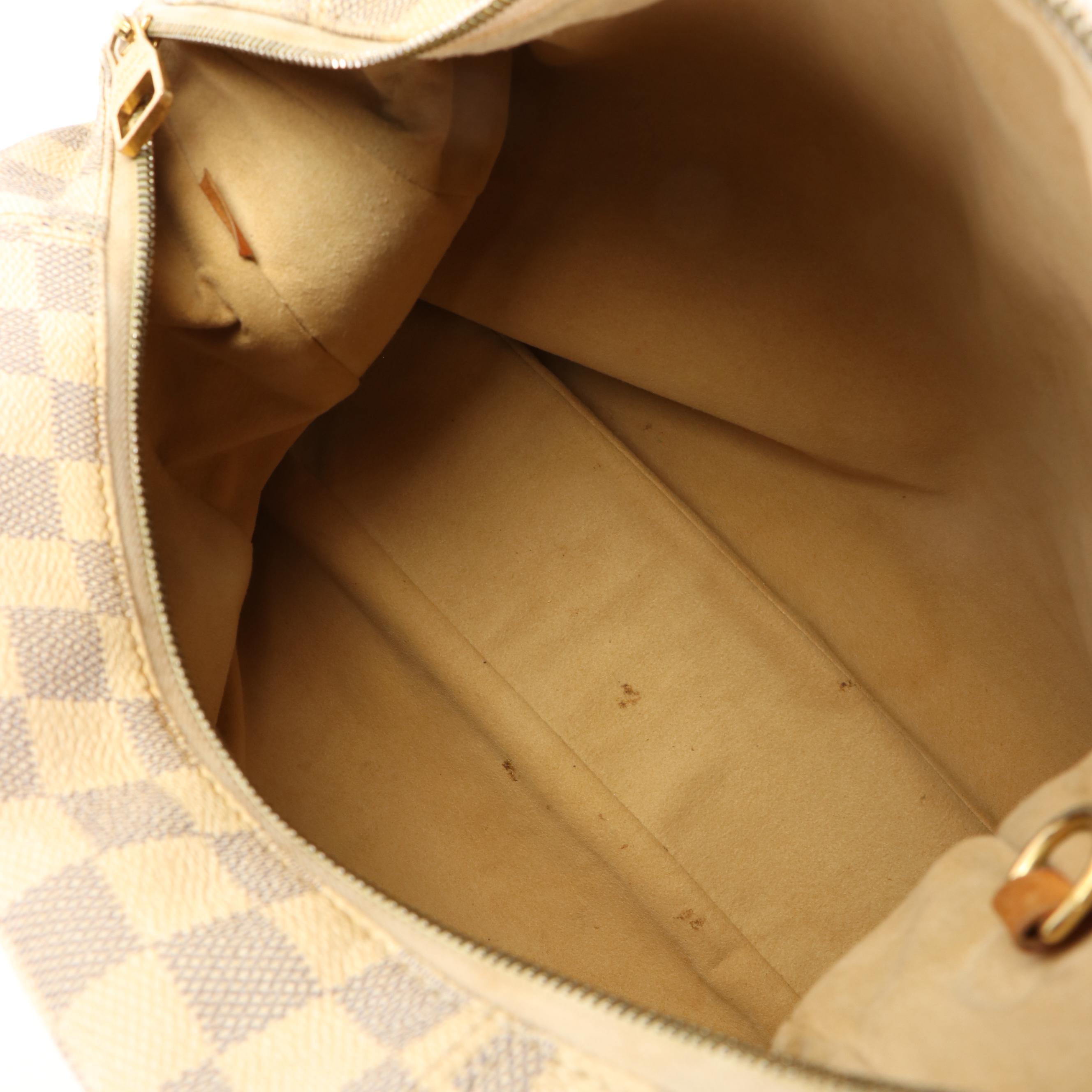 Louis Vuitton Evora Shoulder Bag in Damier Azur Coated Canvas