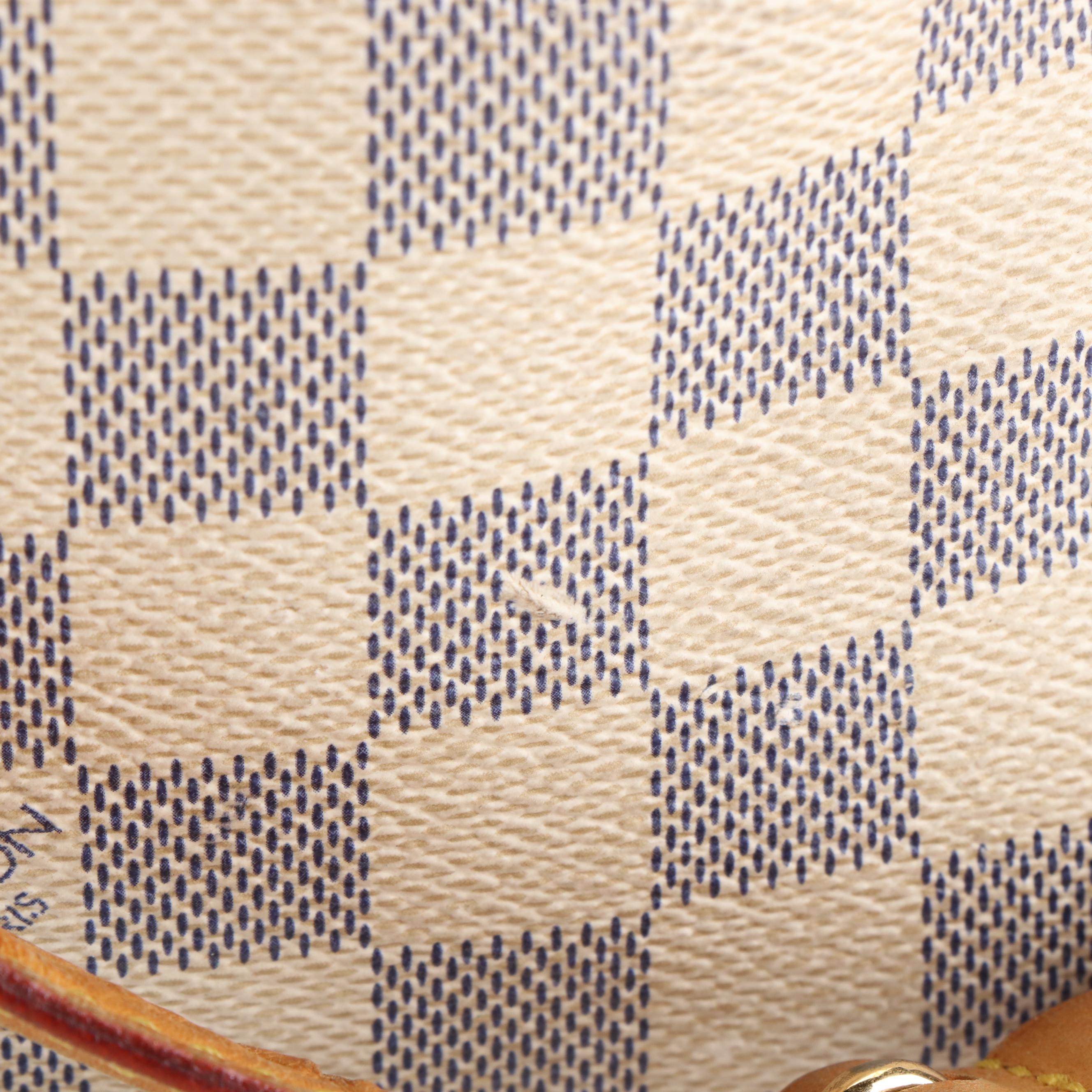 Louis Vuitton Evora Shoulder Bag in Damier Azur Coated Canvas