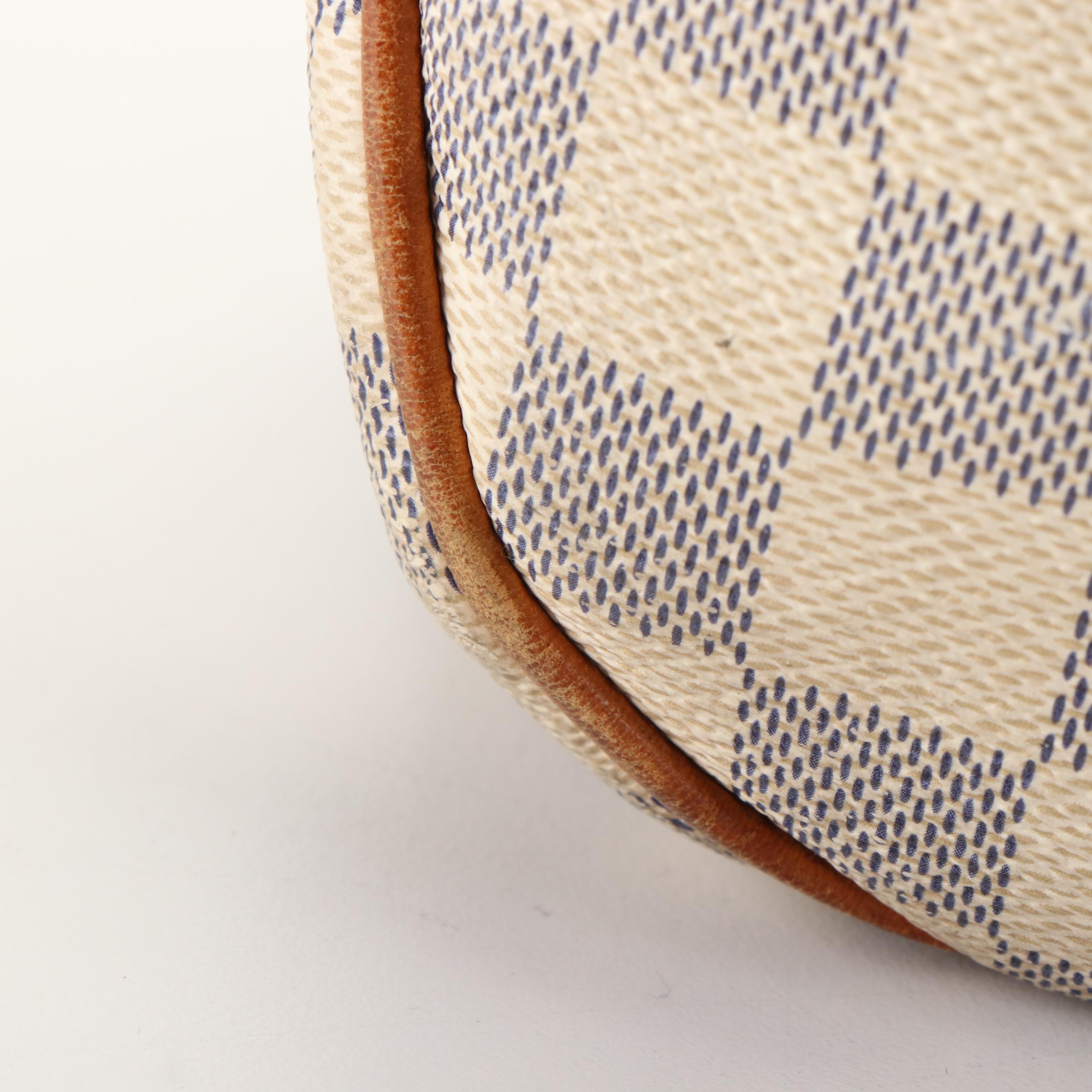 Louis Vuitton Evora Shoulder Bag in Damier Azur Coated Canvas