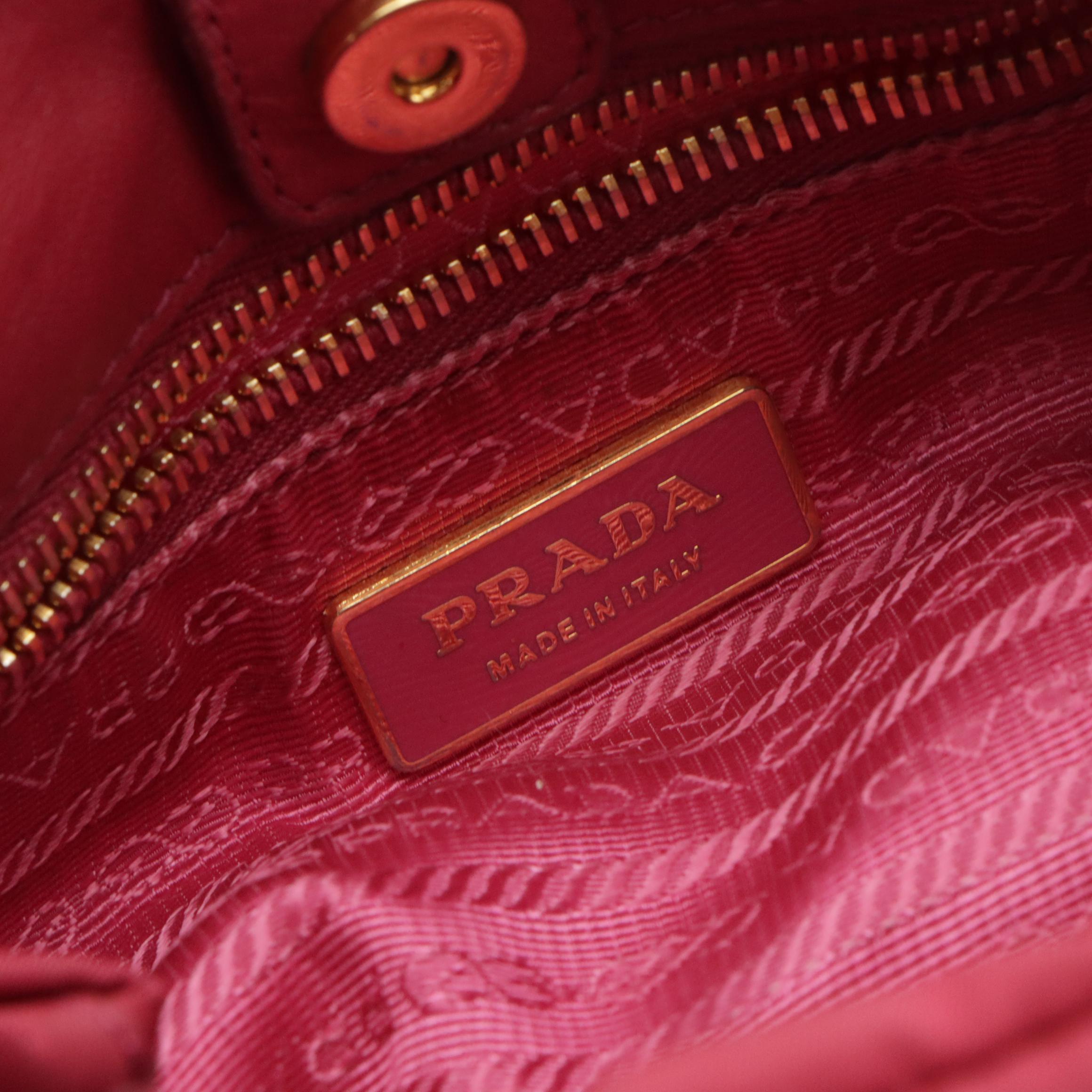 Prada Fiocco Bow Two-Way Tote Bag in Tessuto Nylon and Lambskin Leather