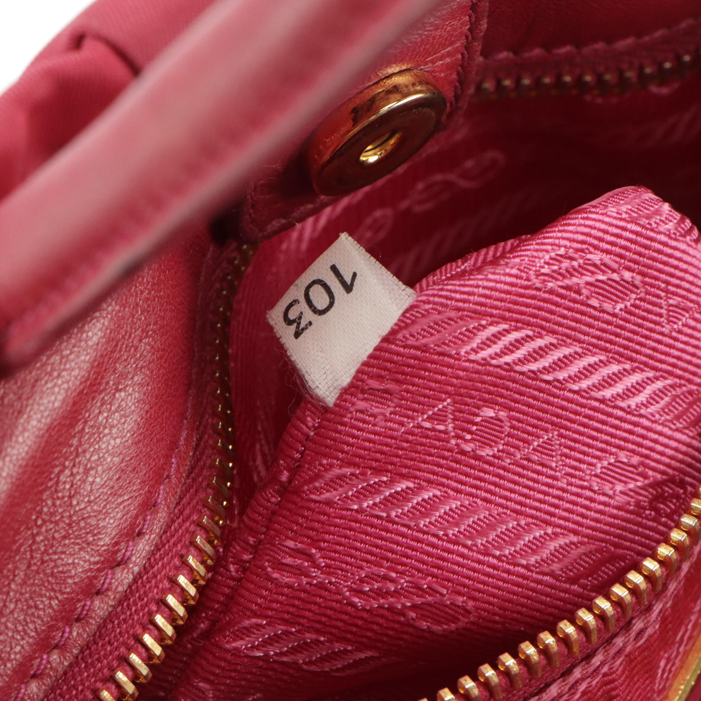 Prada Fiocco Bow Two-Way Tote Bag in Tessuto Nylon and Lambskin Leather