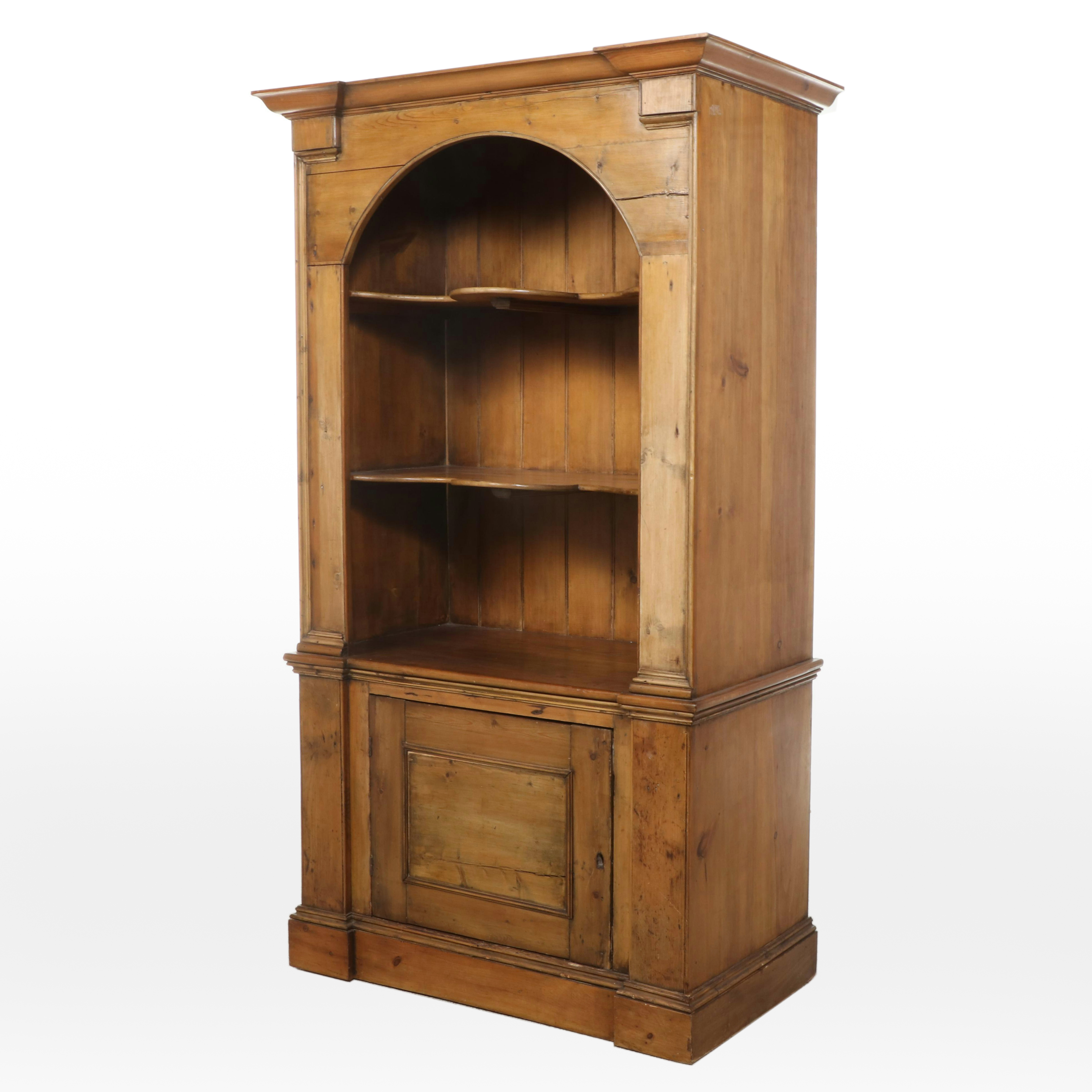 George III Style Pine Cupboard, Late 20th Century