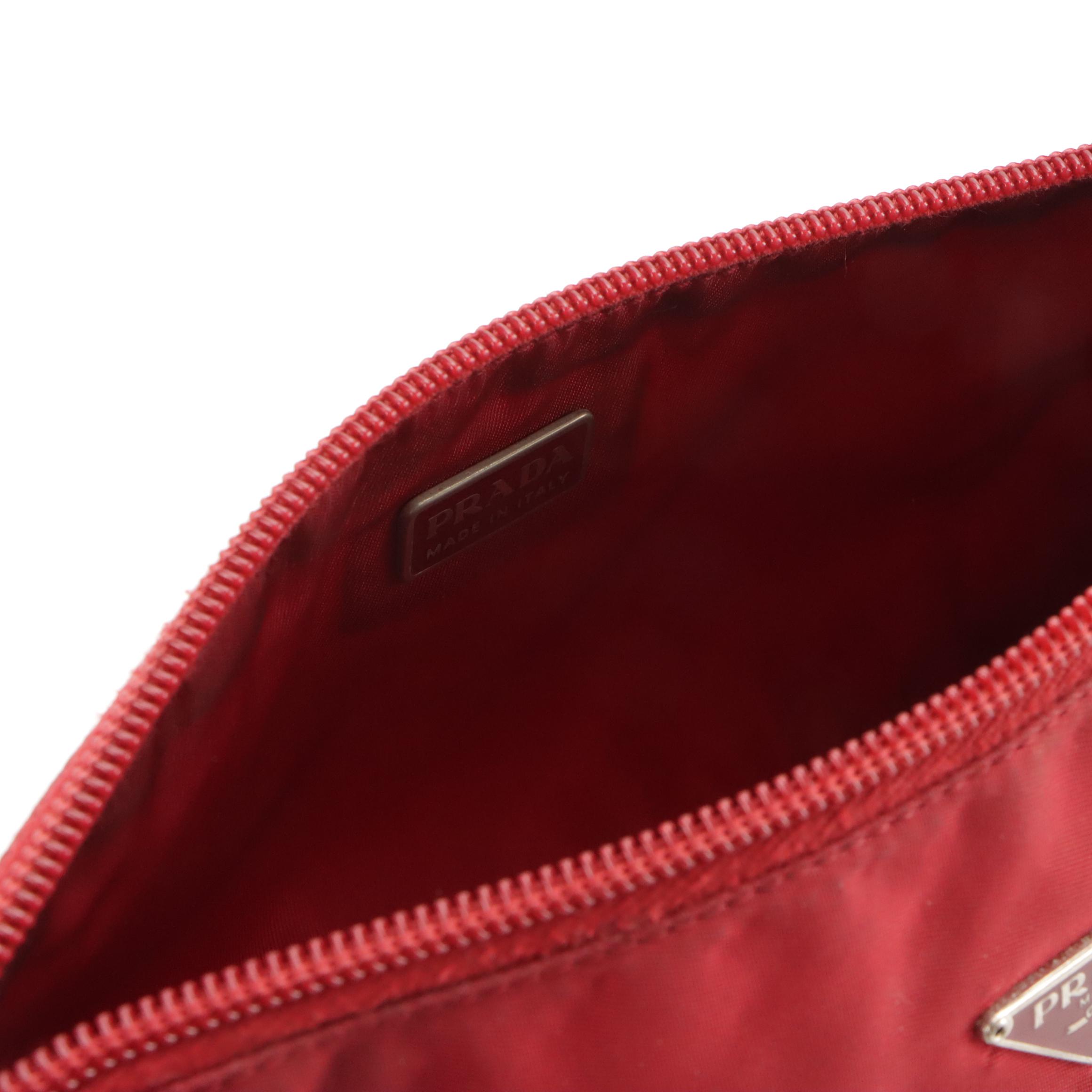Prada Red Tessuto Nylon Handbag