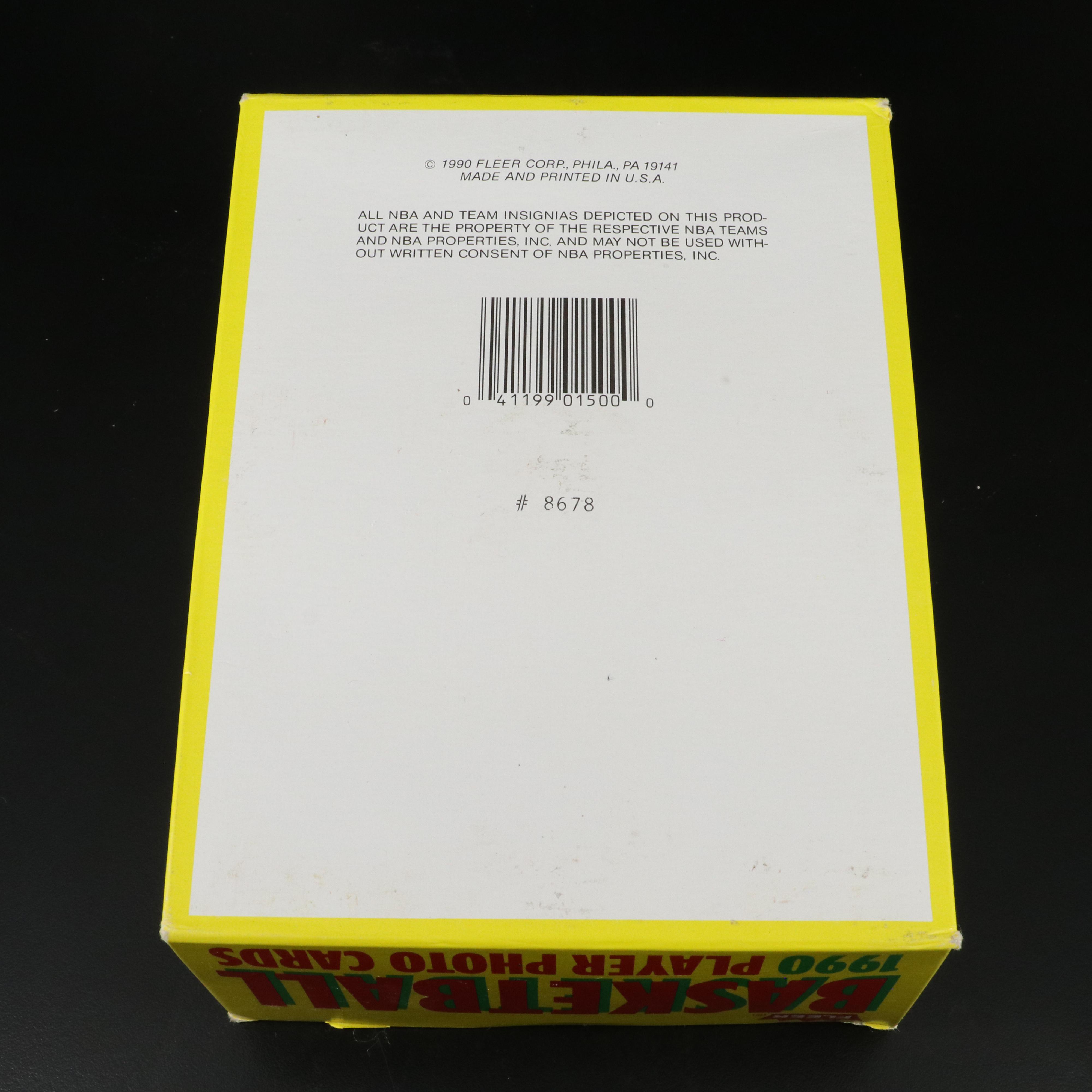 1990 Fleer Sealed Basketball Card Wax Packs with Original Boxes