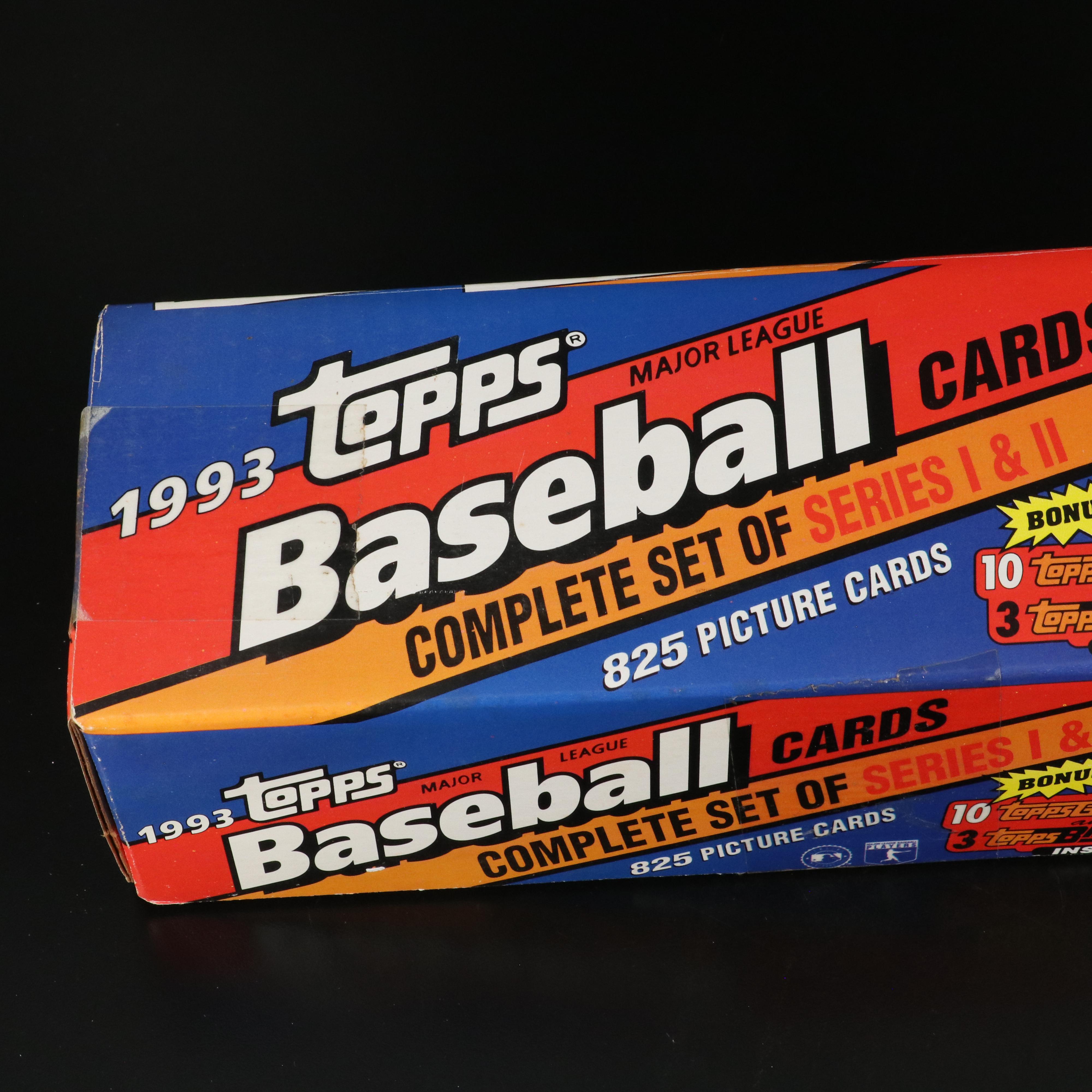 1987 and 1993 Topps Sealed Baseball Card Sets Featuring Barry Bonds and More