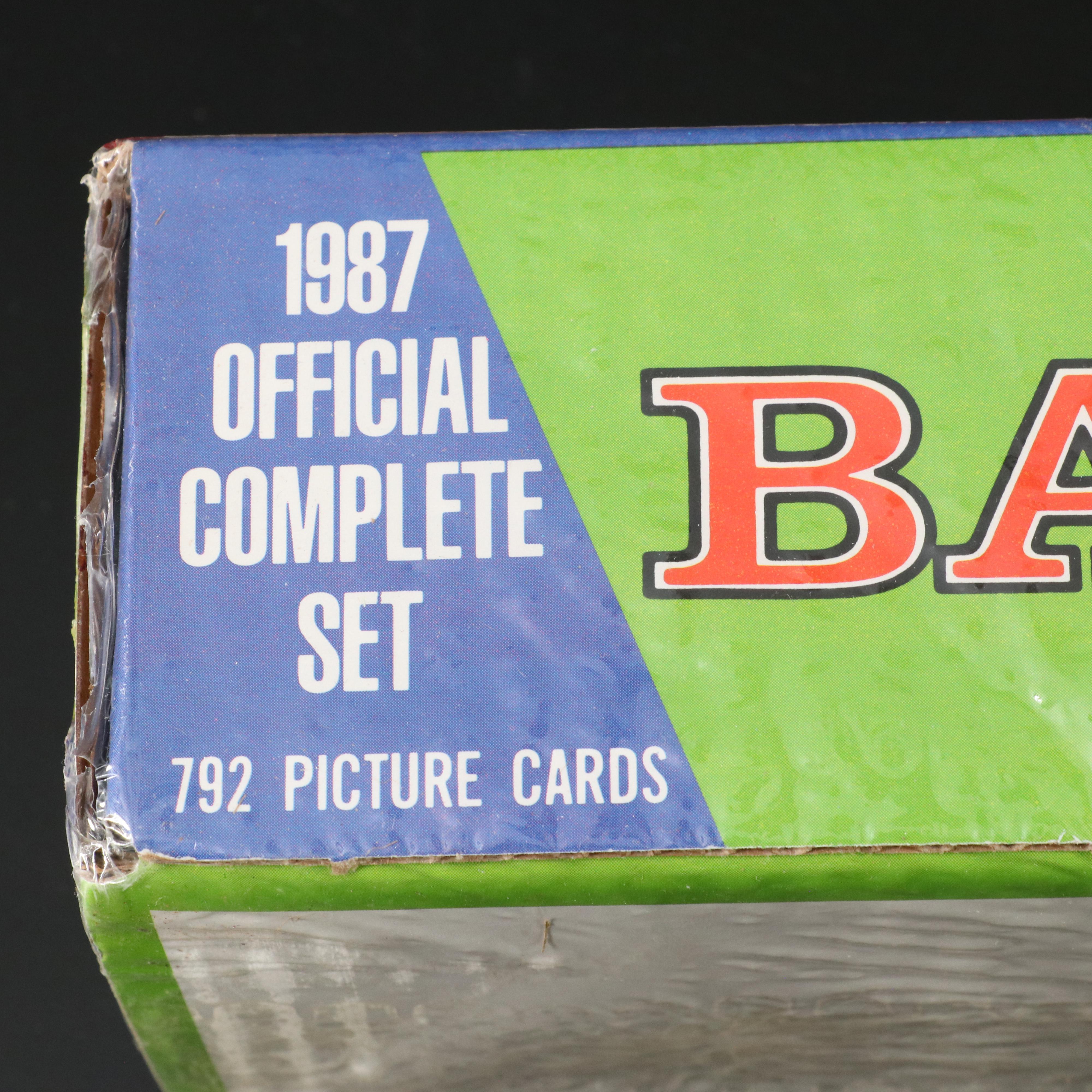 1987 and 1993 Topps Sealed Baseball Card Sets Featuring Barry Bonds and More