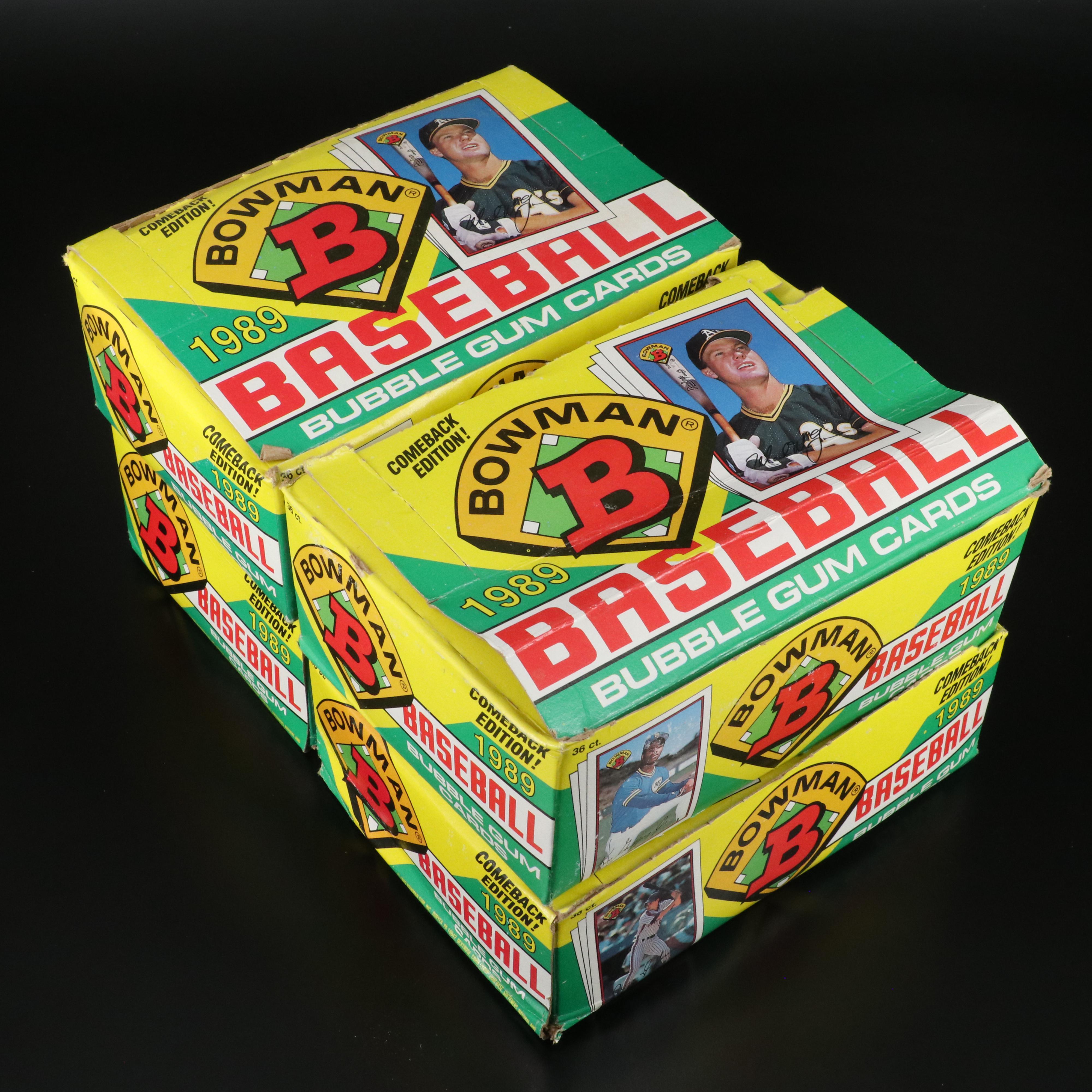 1989 Bowman Sealed Baseball Wax Packs with Original Boxes