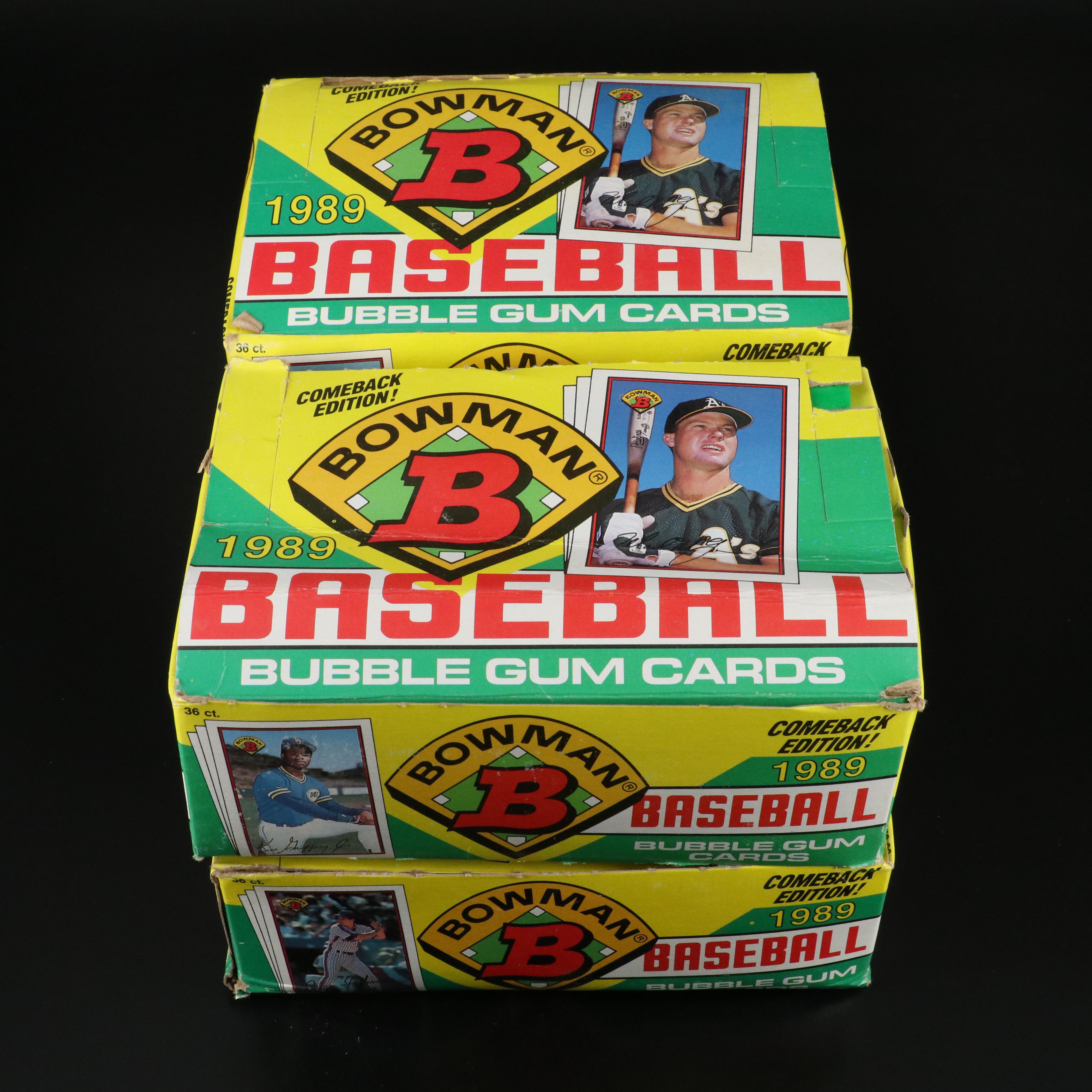 1989 Bowman Sealed Baseball Wax Packs with Original Boxes