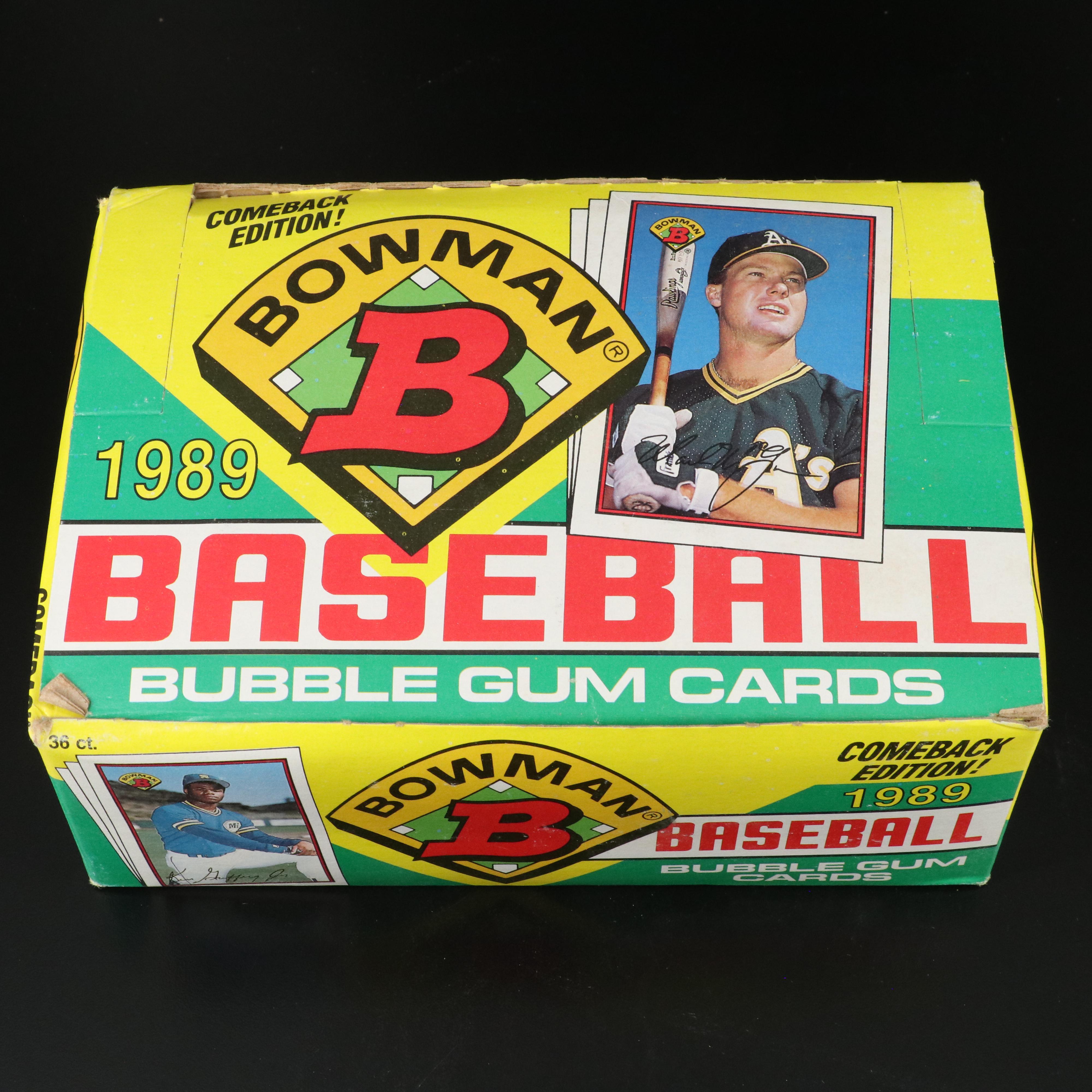 1989 Bowman Sealed Baseball Wax Packs with Original Boxes