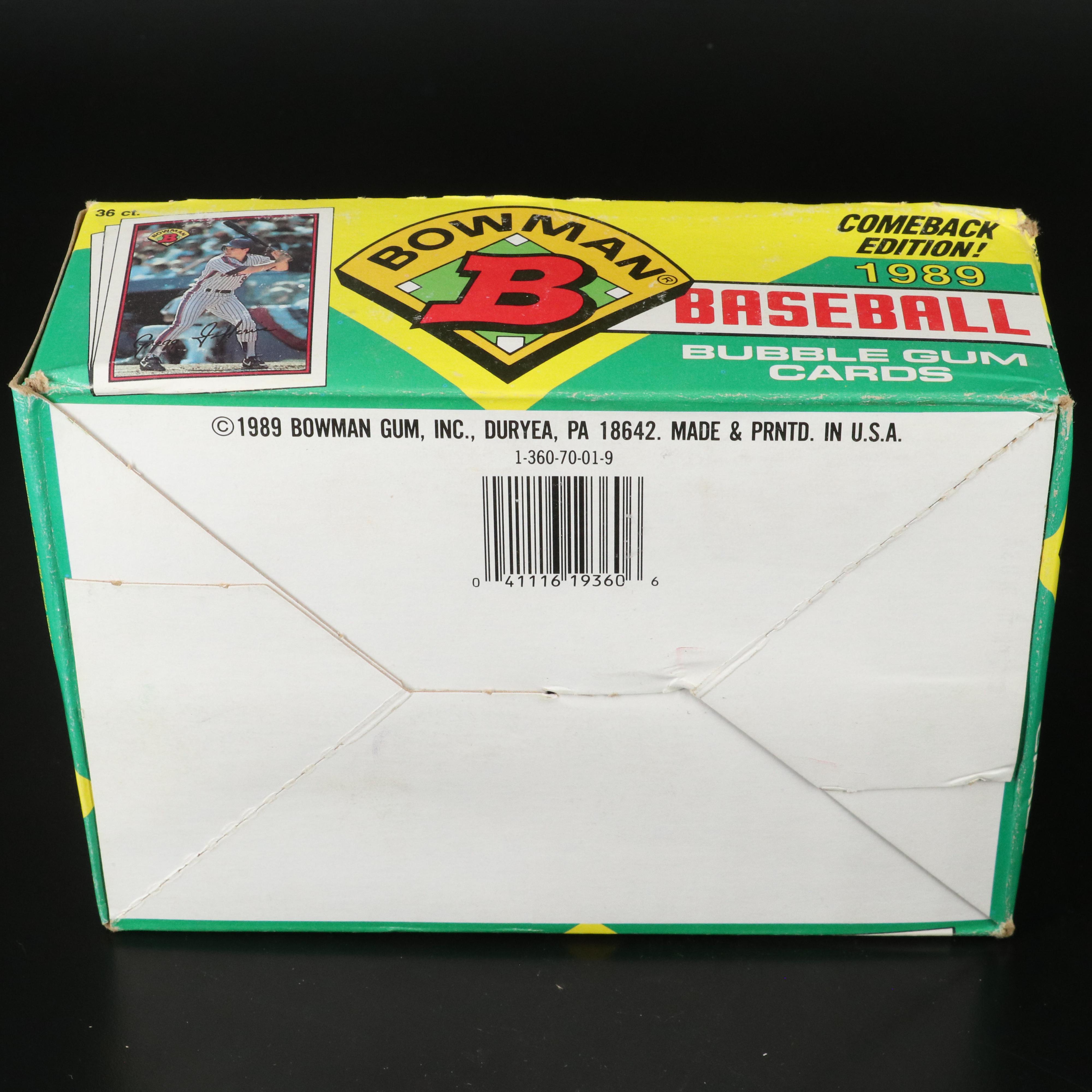 1989 Bowman Sealed Baseball Wax Packs with Original Boxes