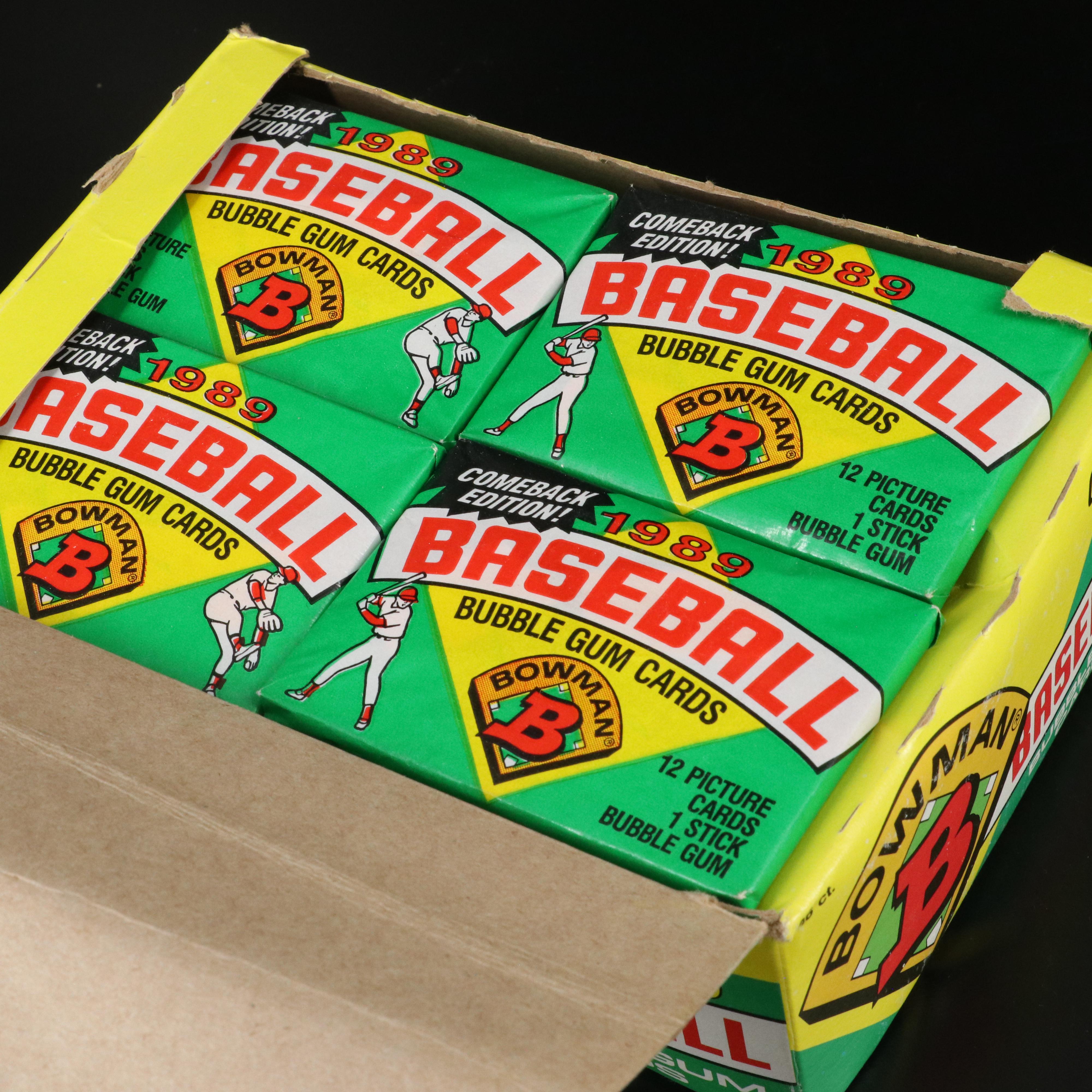 1989 Bowman Sealed Baseball Wax Packs with Original Boxes