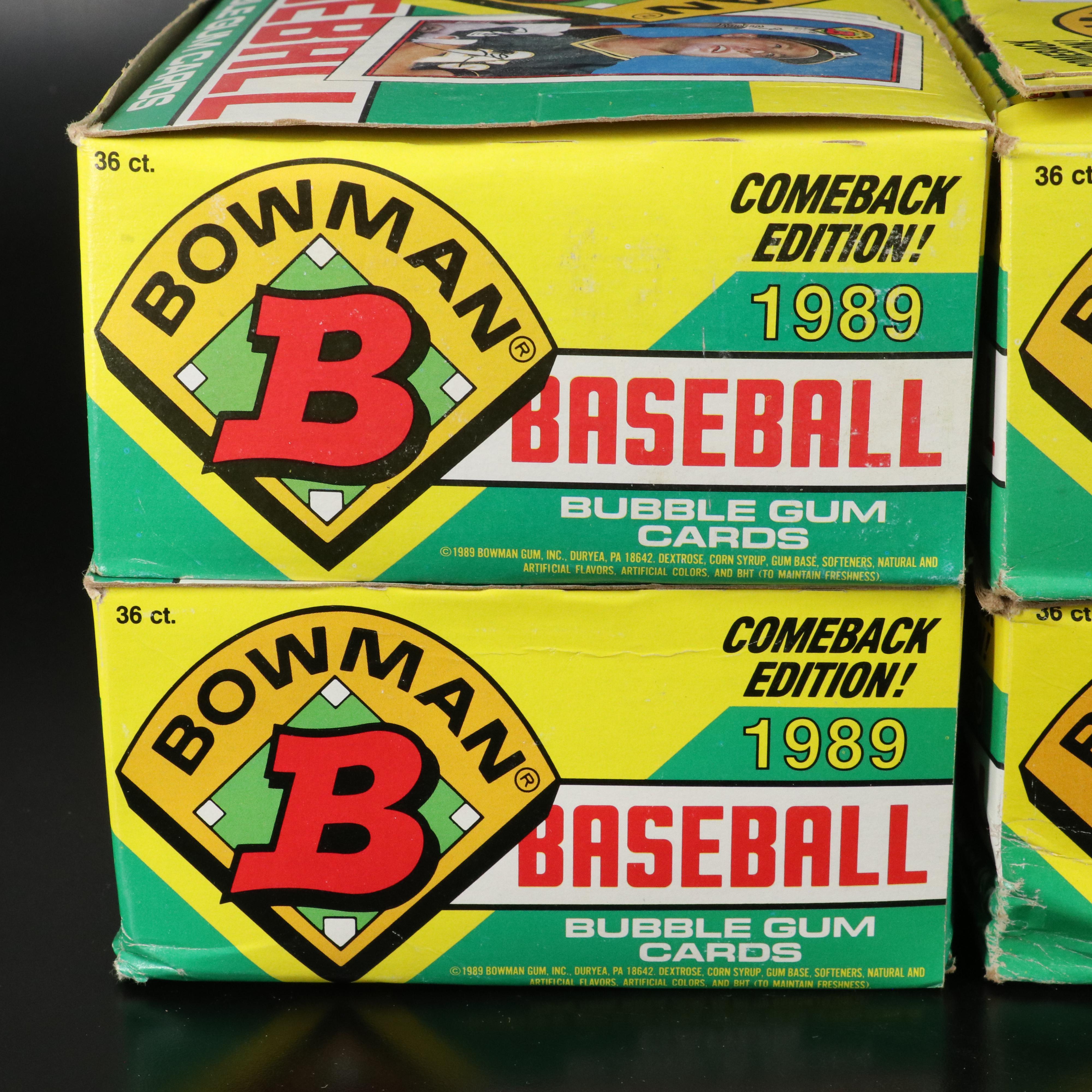 1989 Bowman Sealed Baseball Wax Packs with Original Boxes