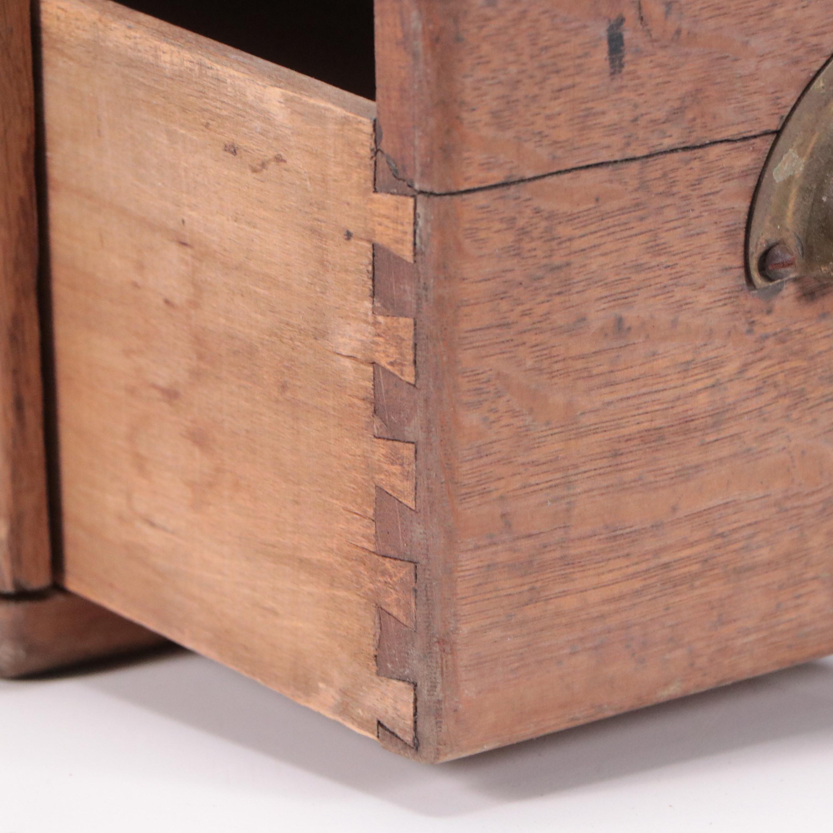 Harry C. Hedberg Wood and Metal Three-Tiered Paper Tray with More