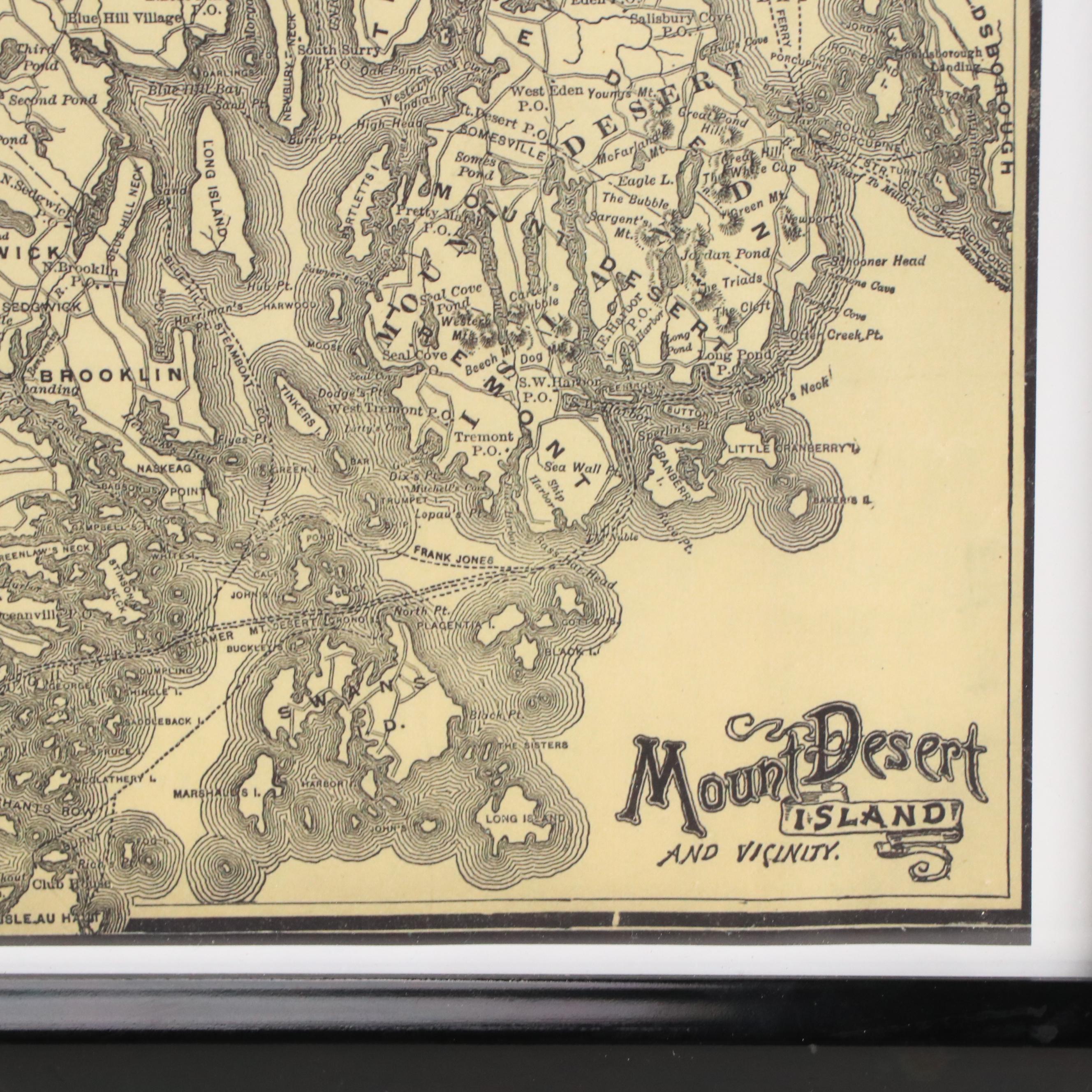 Digital Print Map of "Boston and Maine Railroad and Connections," 21st Century