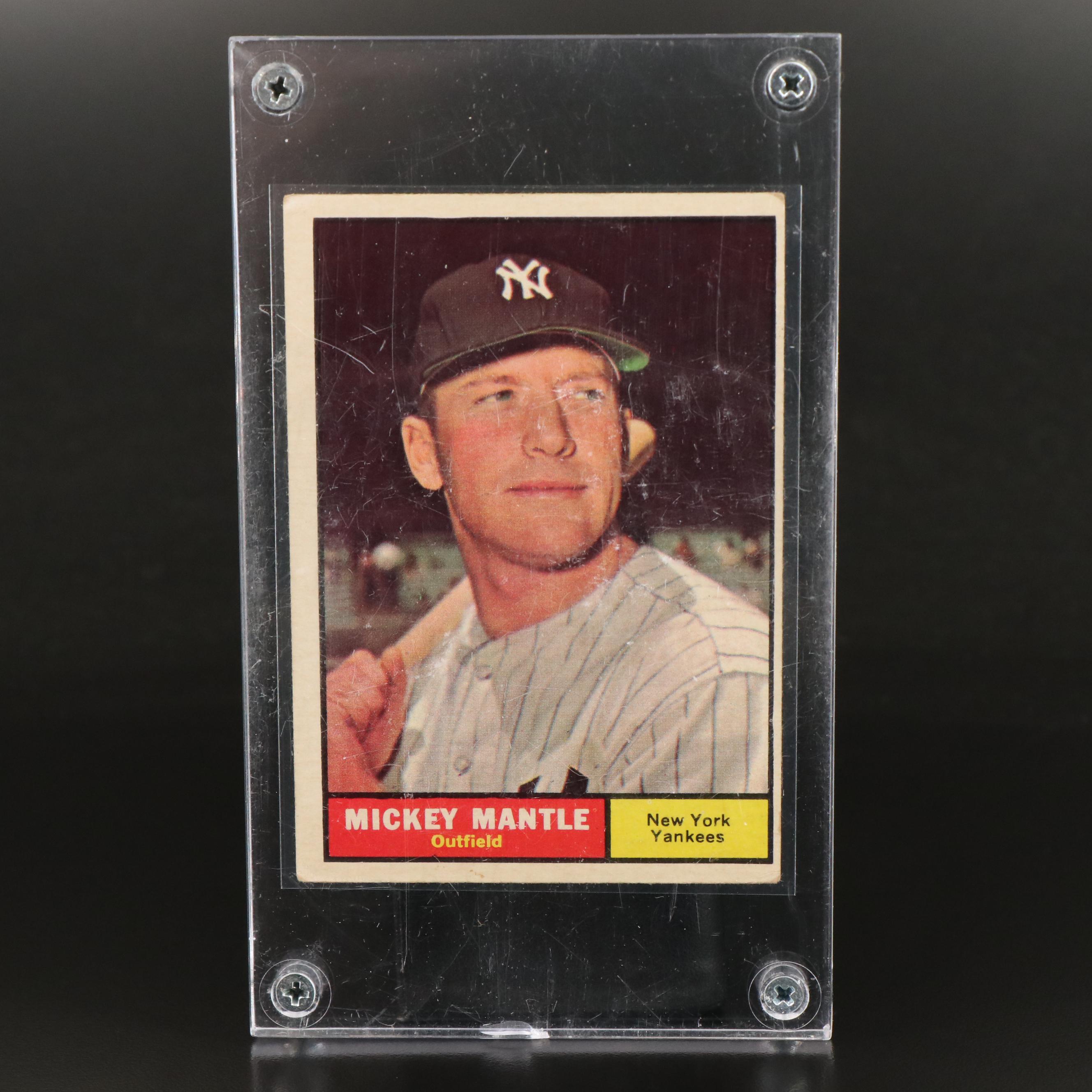1961 Topps Mickey Mantle New York Yankees Baseball Card