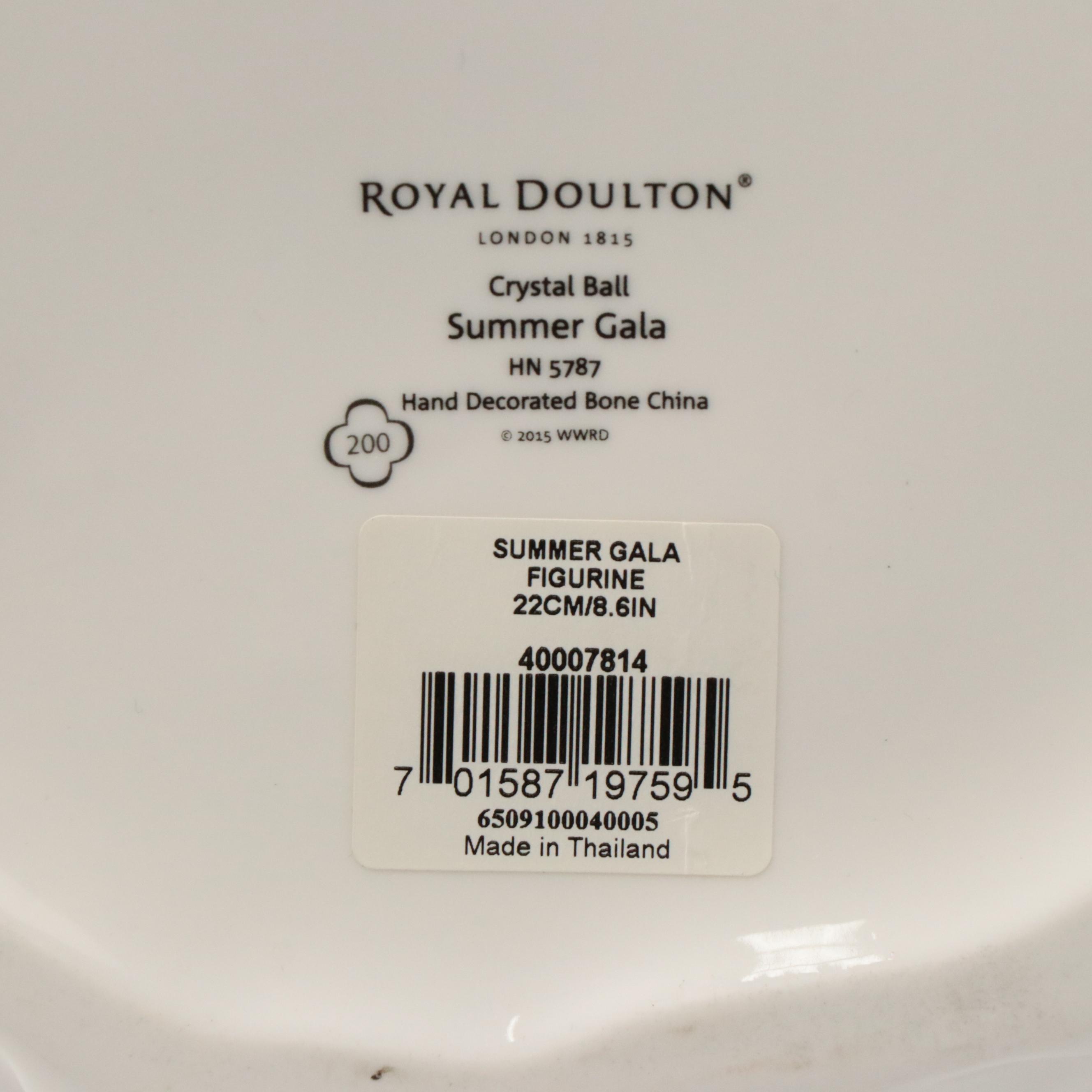 Royal Doulton "Victoria" and "Summer Gala" Porcelain Figurine