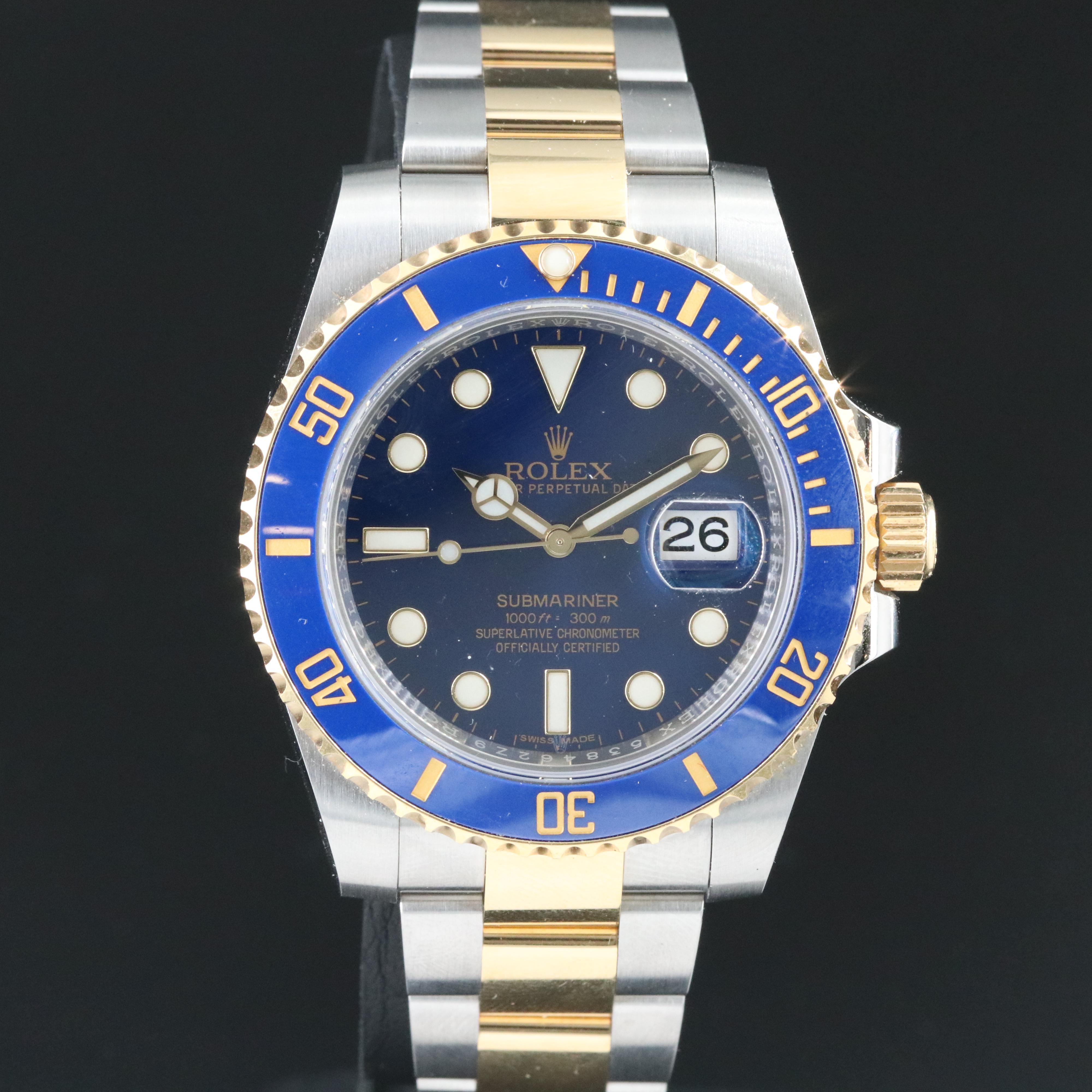 Rolex Submariner "Bluesy" Two-Tone Date Watch