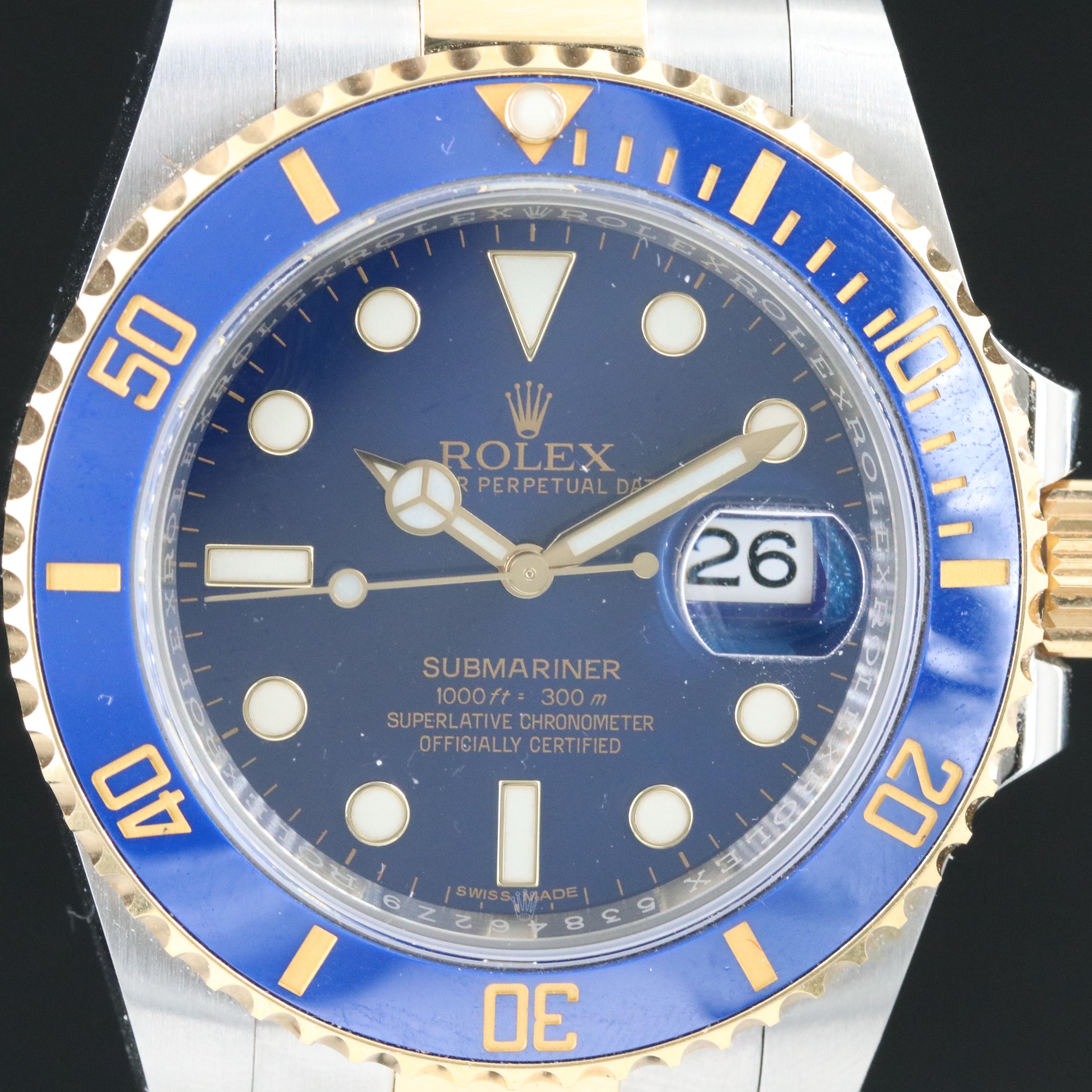 Rolex Submariner "Bluesy" Two-Tone Date Watch