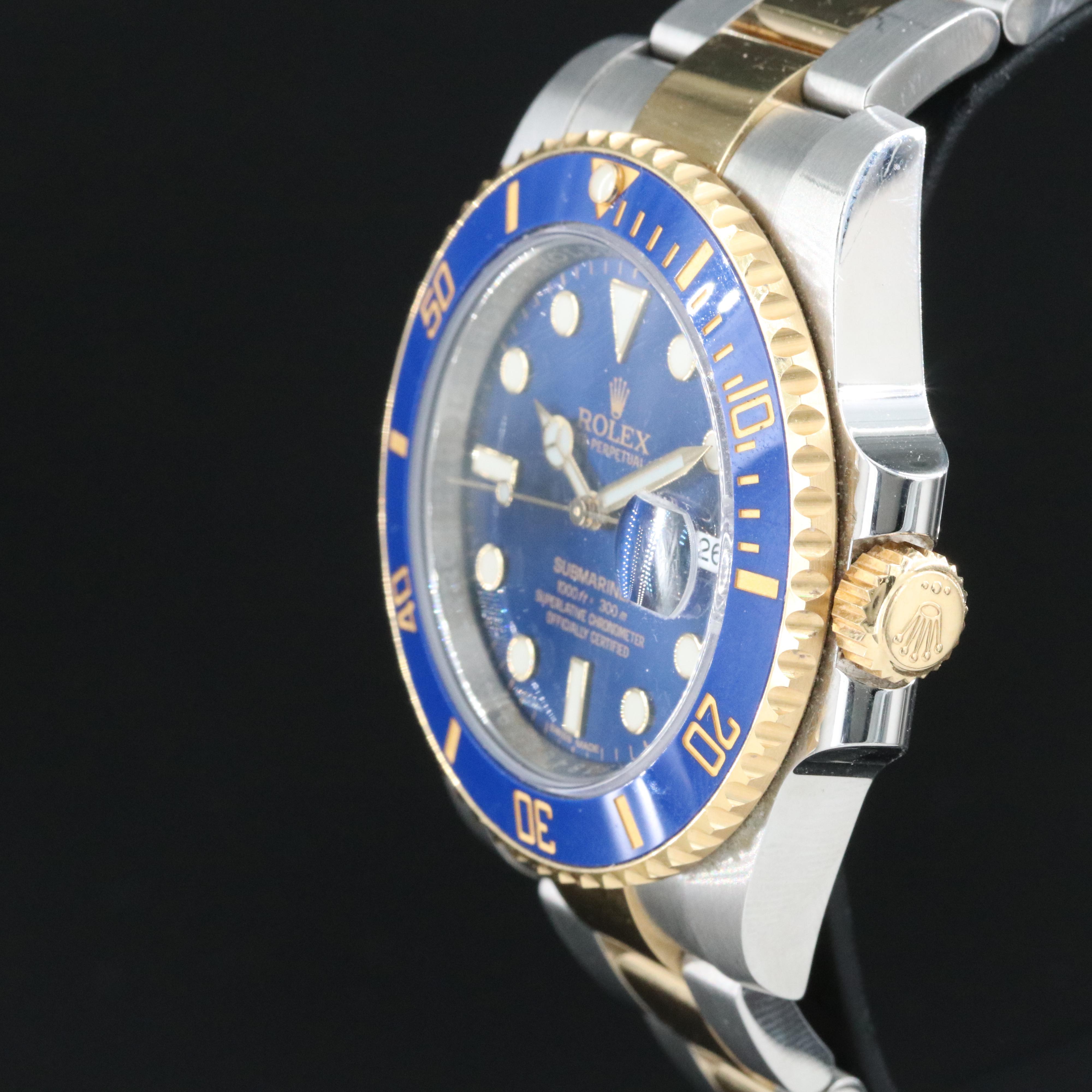Rolex Submariner "Bluesy" Two-Tone Date Watch