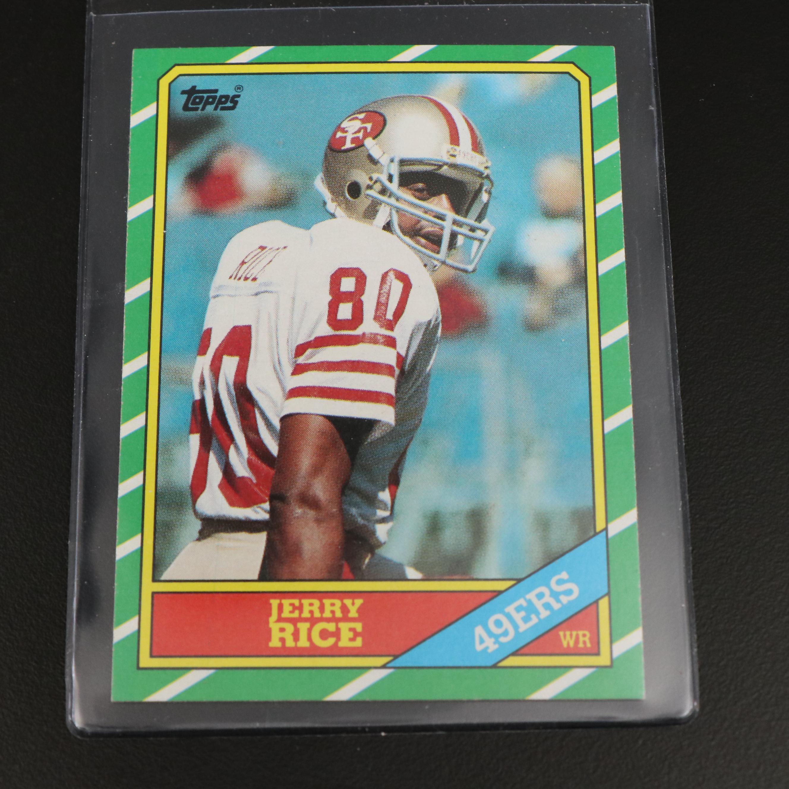 1987 Topps Jerry Rice San Francisco 49ers Rookie Football Cards