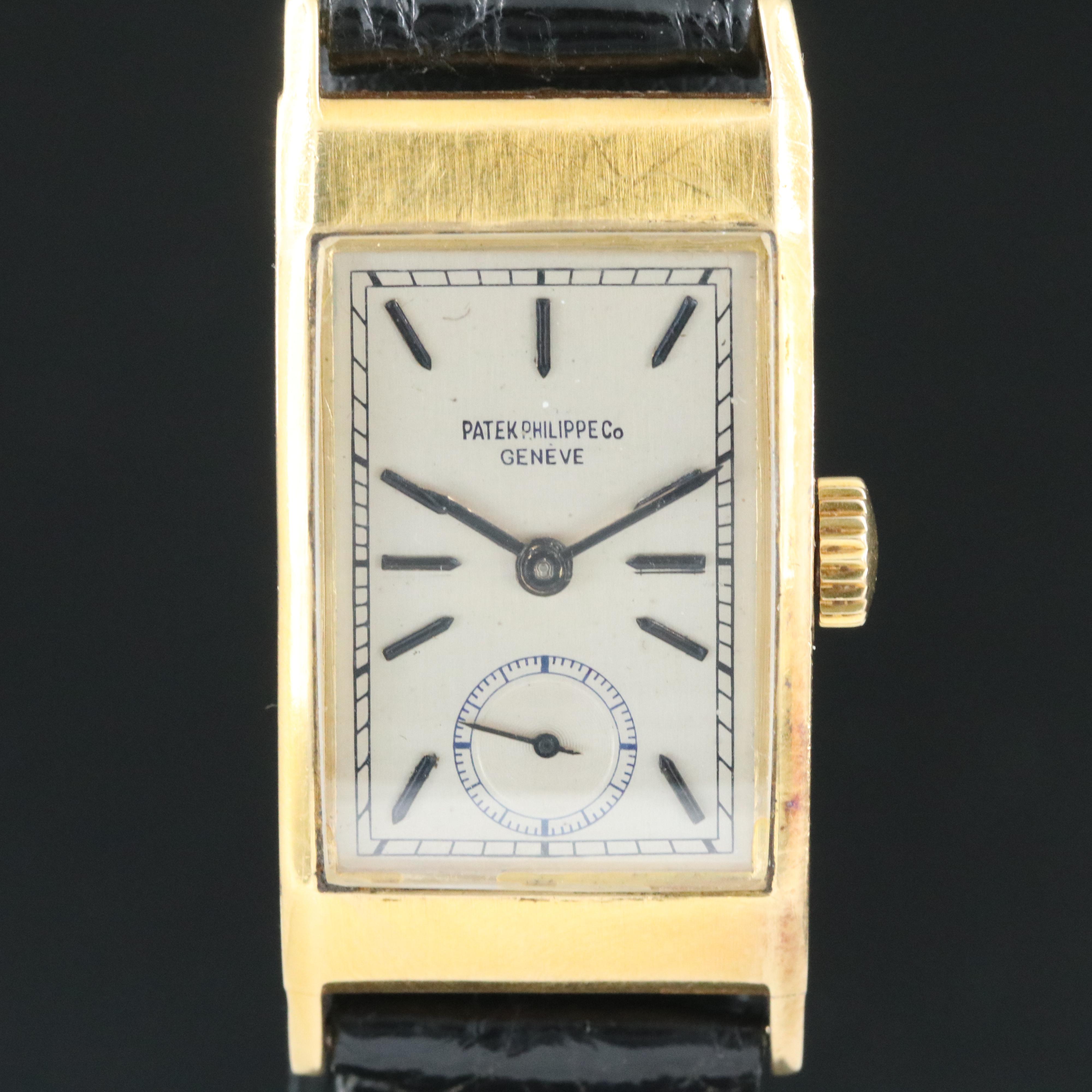 18K Vintage 1940’s Patek Philippe "Tegolino" Manual Wind Watch