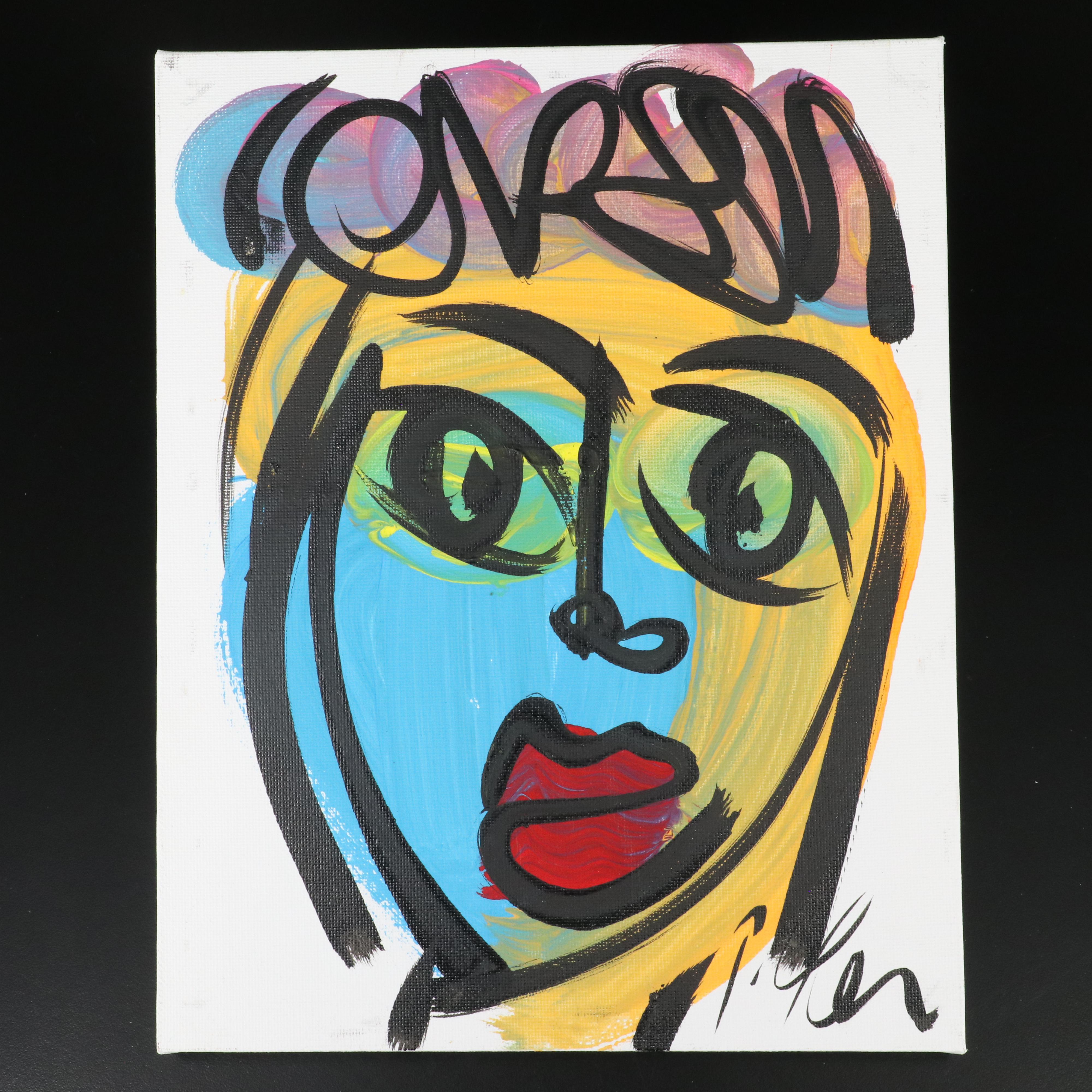 Peter Robert Keil Stylized Acrylic Portrait