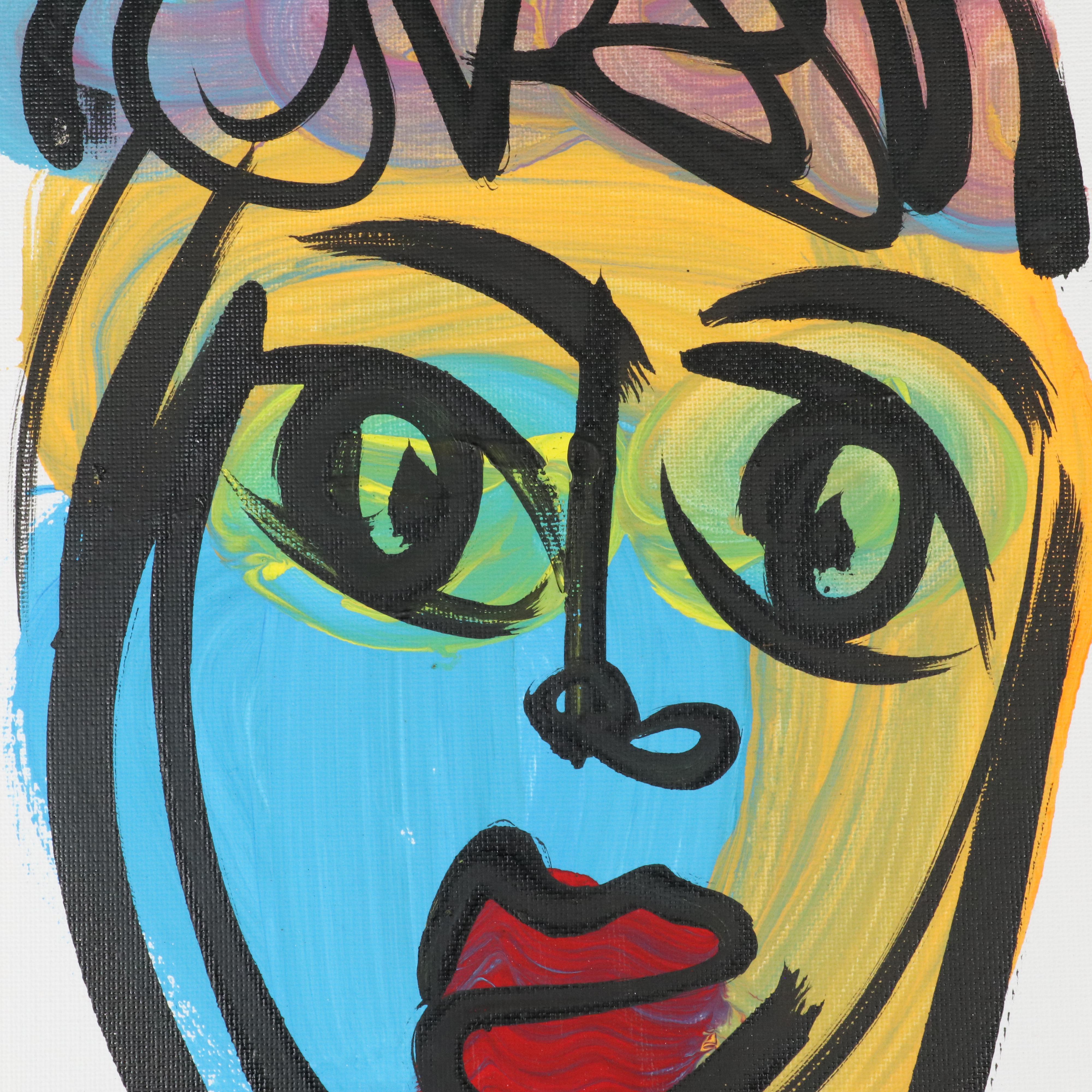 Peter Robert Keil Stylized Acrylic Portrait