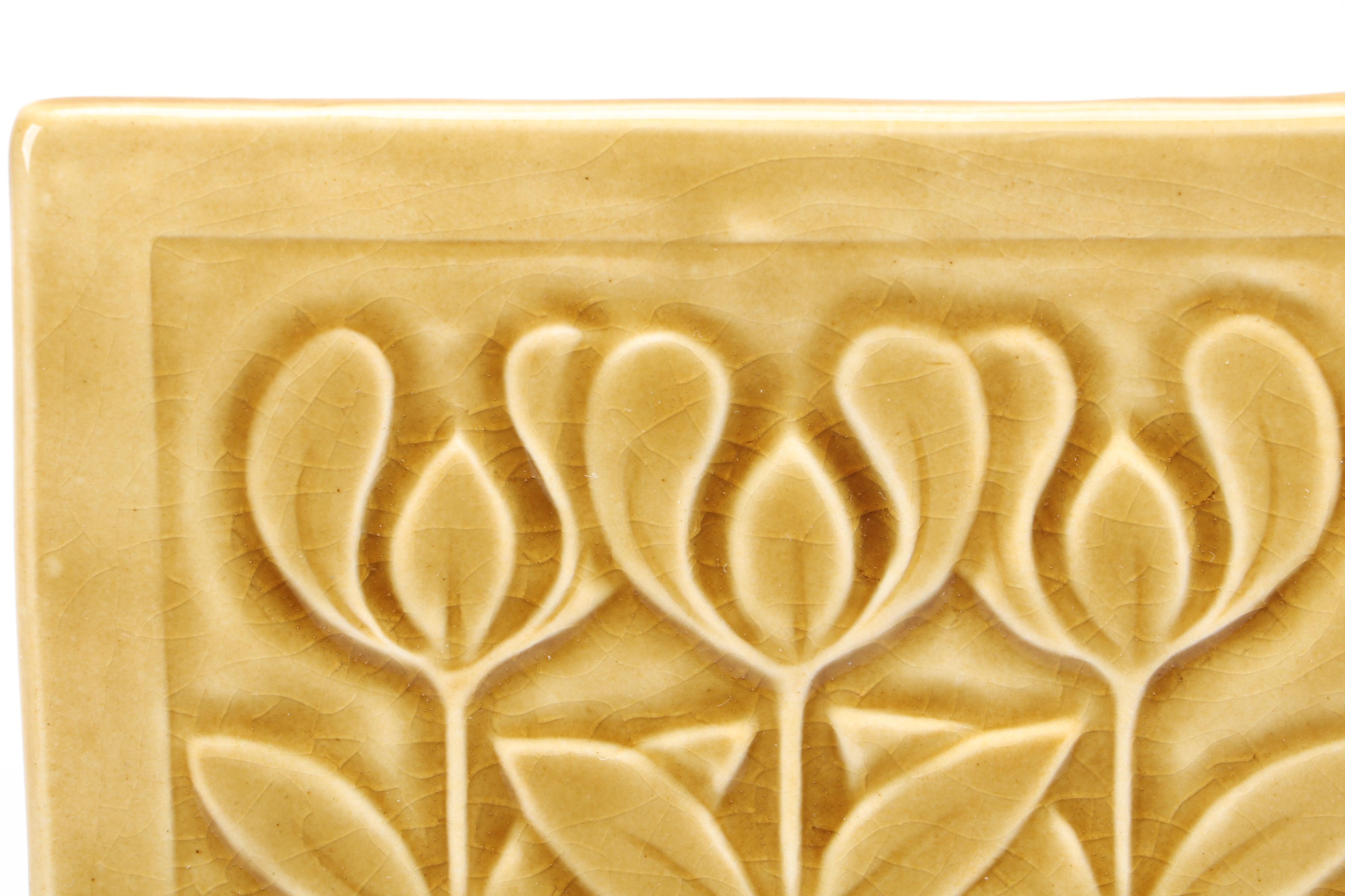 Lisa Rader Organic Ceramics Decorative Tile with Other Ceramic Vase