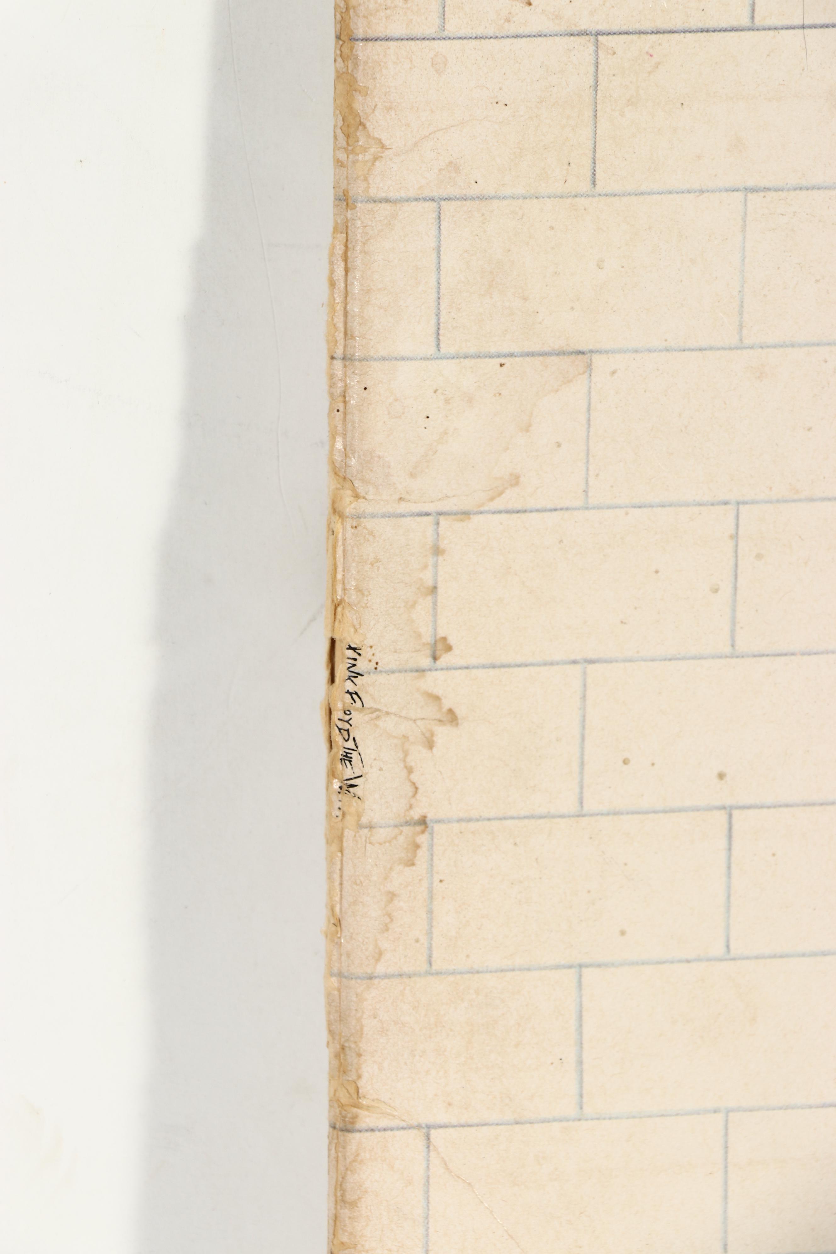 First U.S. Pressing Pink Floyd "The Wall" 1979 Vinyl Record and Poster