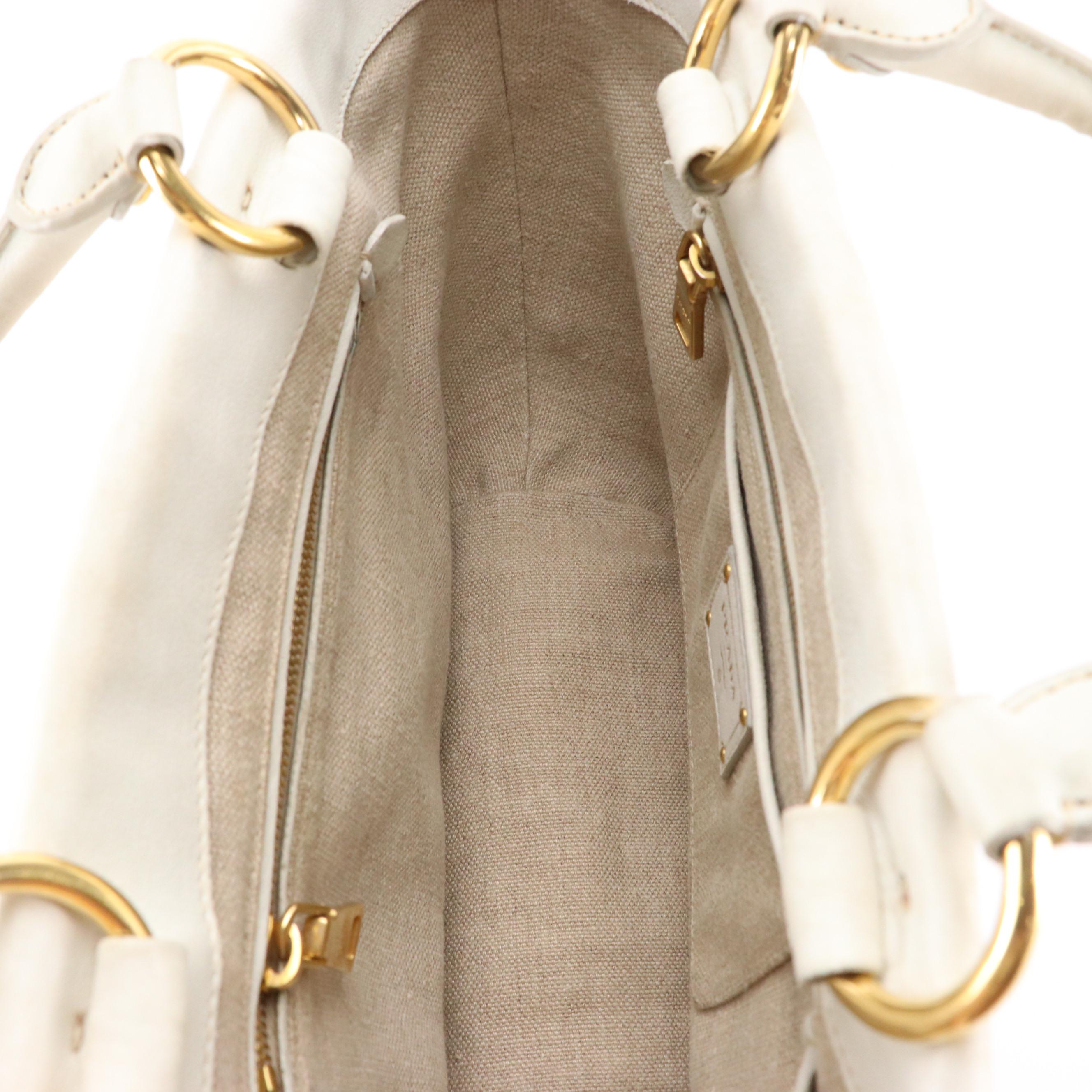 Prada Woven Raffia Tote with Leather Trim