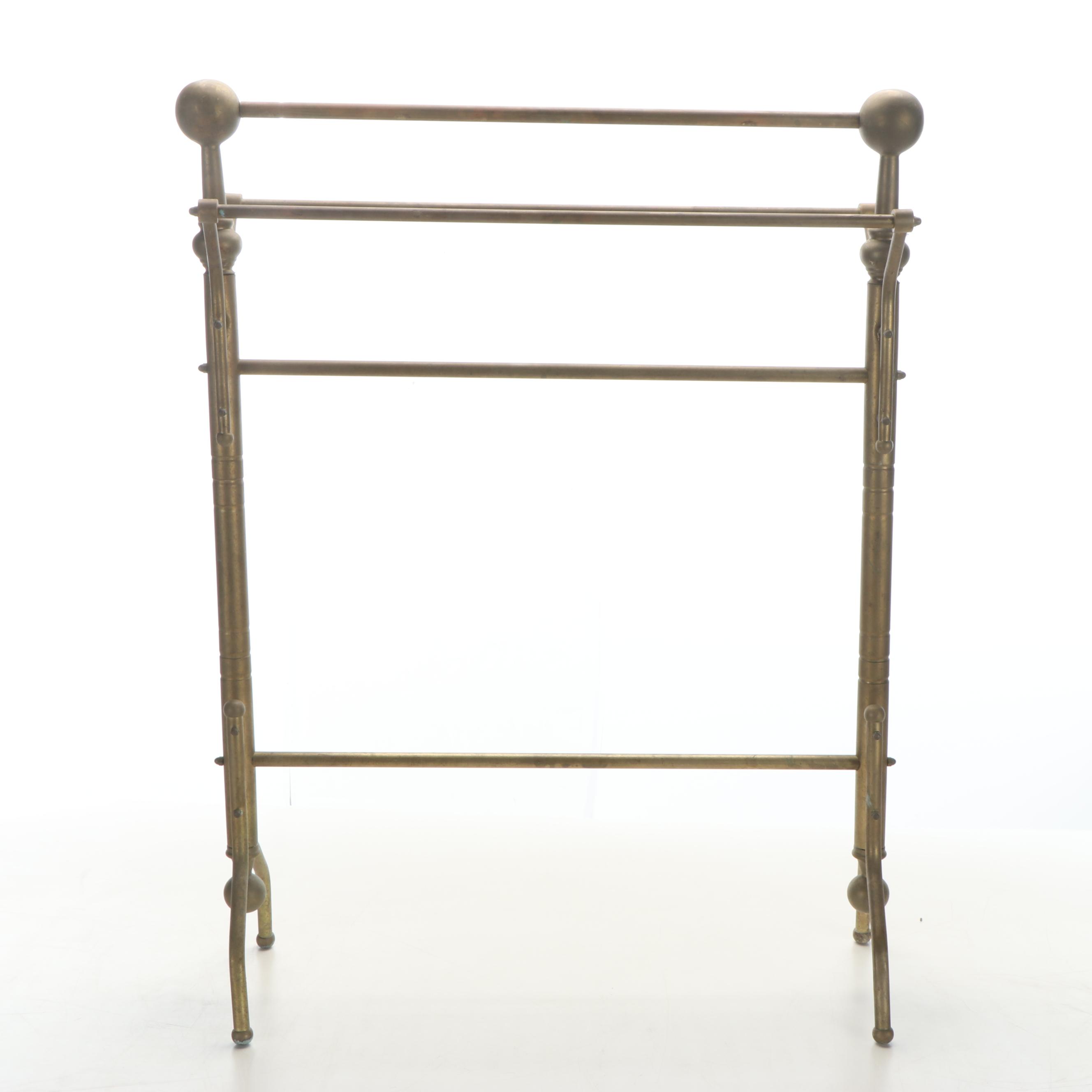 Cannonball Brass Quilt Rack